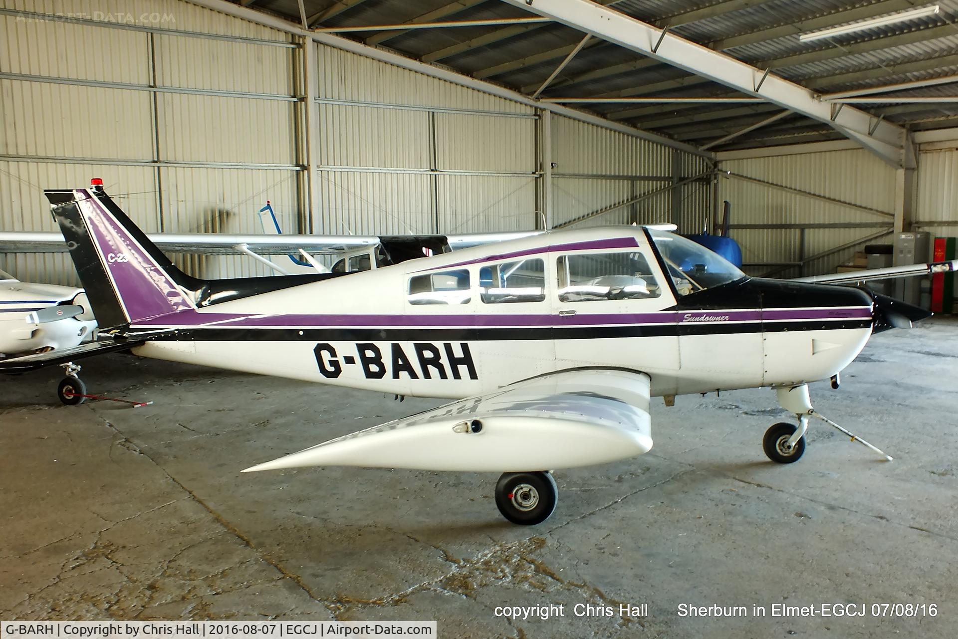 G-BARH, 1973 Beech C23 Sundowner 180 Sundowner 180 C/N M-1473, at Sherburn in Elmet