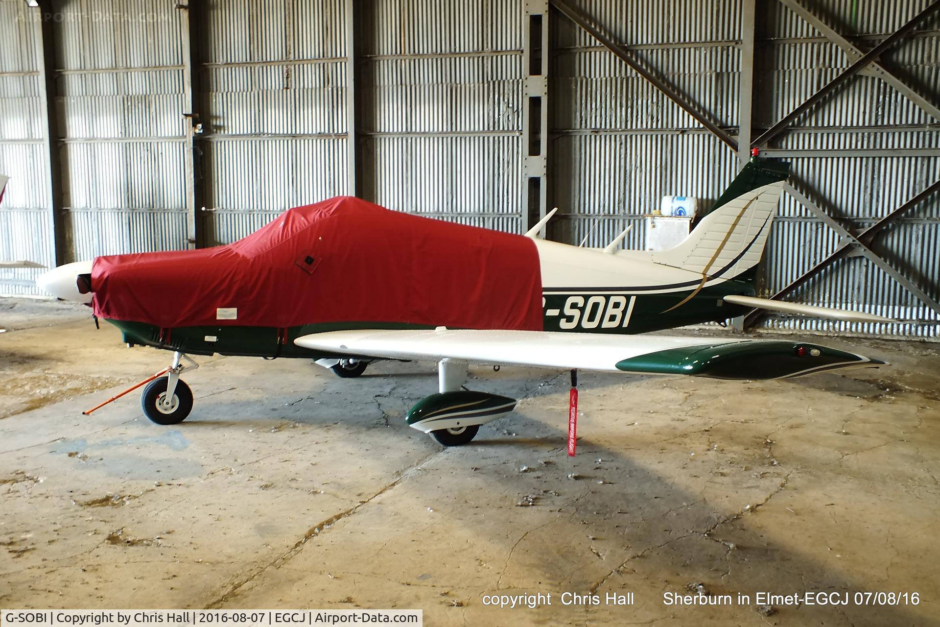 G-SOBI, 1976 Piper PA-28-181 Cherokee Archer II C/N 28-7690212, at Sherburn in Elmet