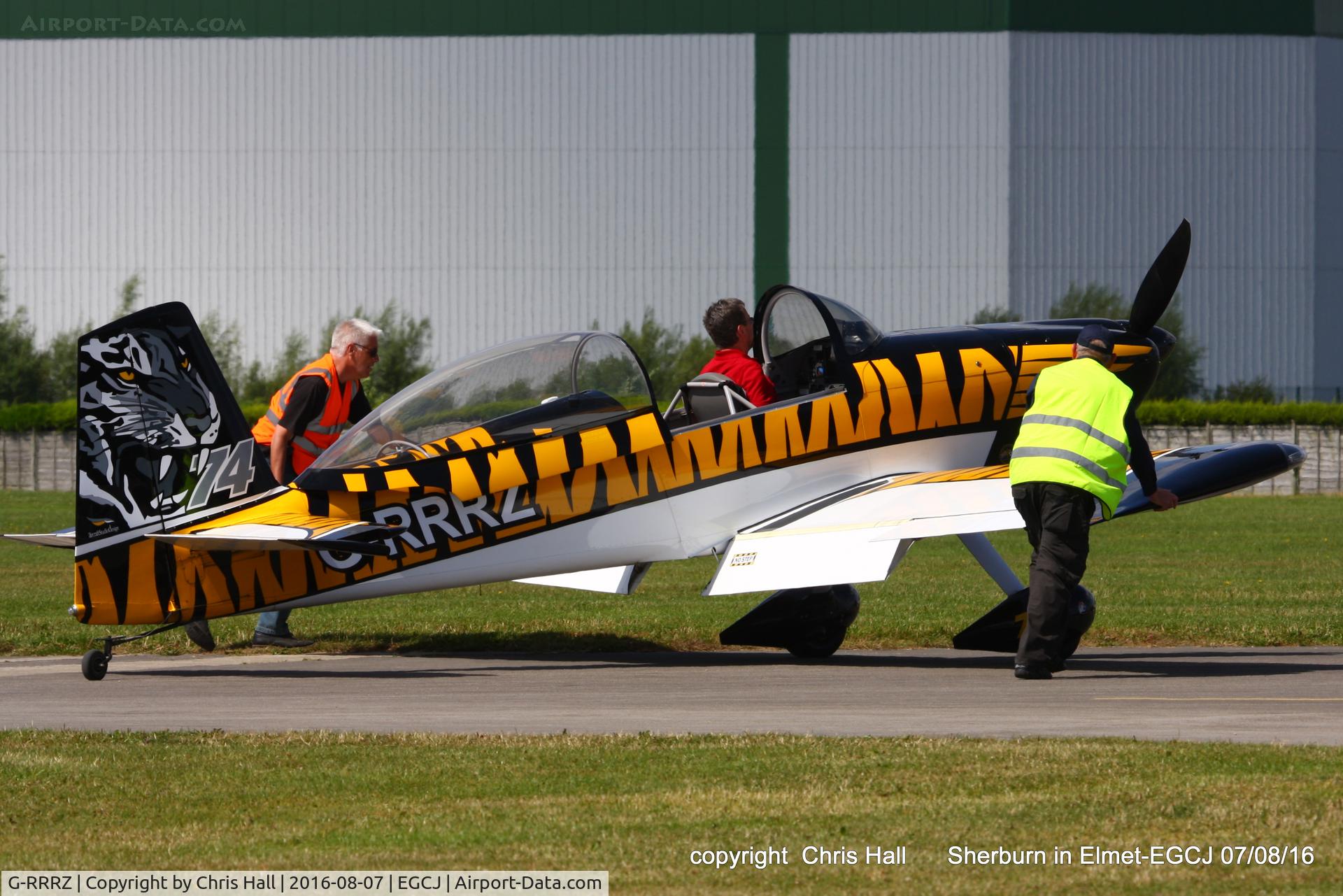 G-RRRZ, 2013 Vans RV-8 C/N PFA 305-15107, at the Royal Aero Club (RRRA) Air Race, Sherburn in Elmet
