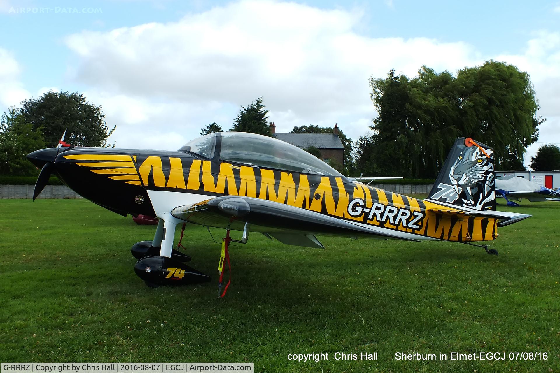 G-RRRZ, 2013 Vans RV-8 C/N PFA 305-15107, at the Royal Aero Club (RRRA) Air Race, Sherburn in Elmet