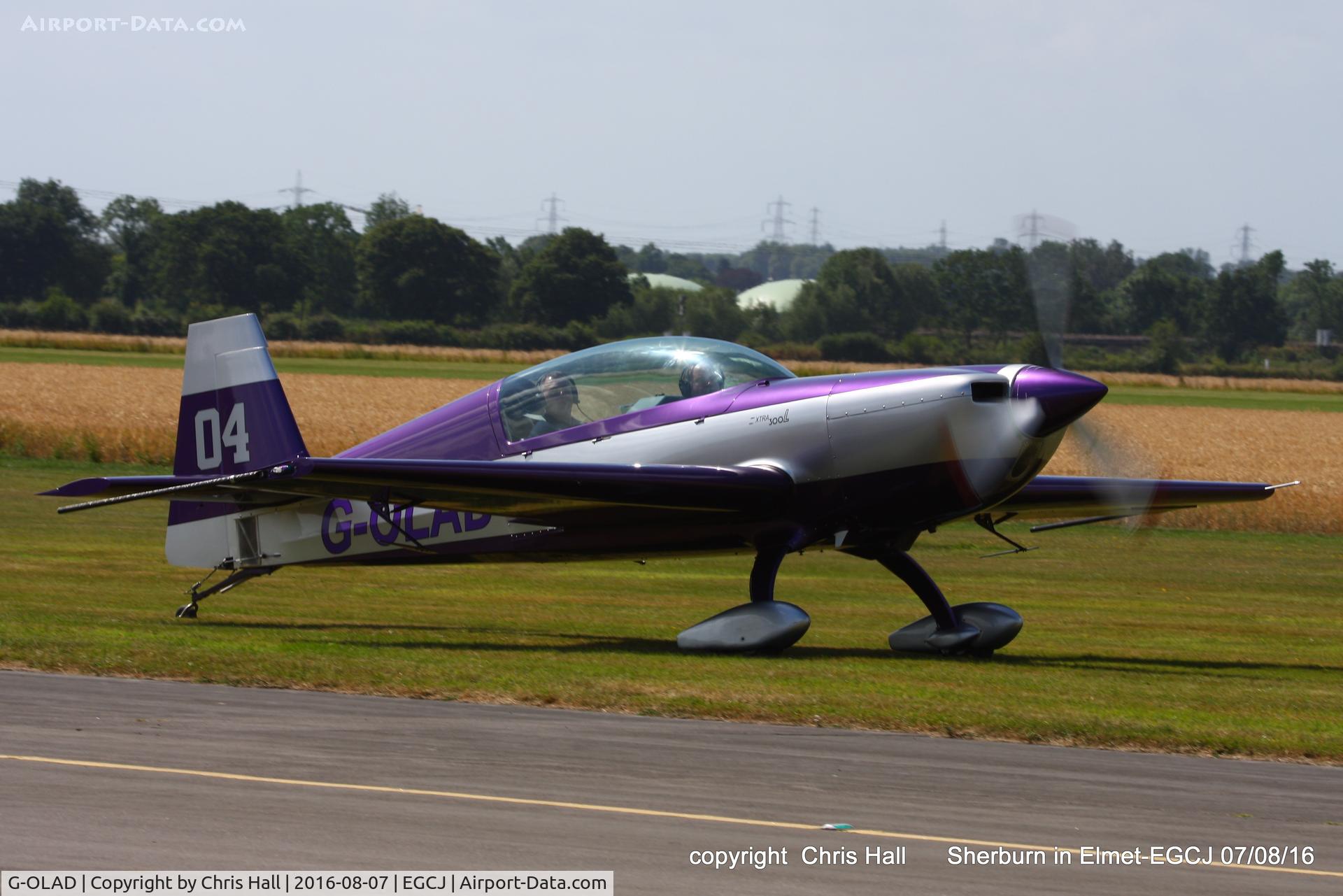 G-OLAD, 2007 Extra EA-300L C/N 1270, at the Royal Aero Club (RRRA) Air Race, Sherburn in Elmet