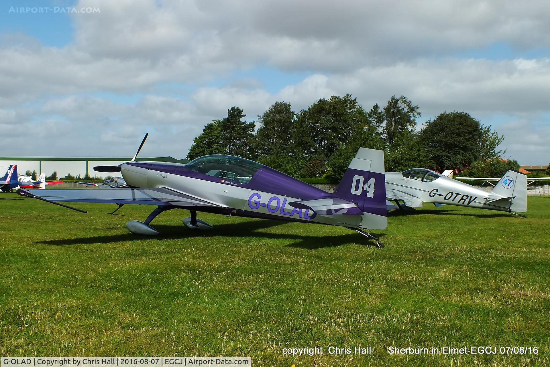 G-OLAD, 2007 Extra EA-300L C/N 1270, at the Royal Aero Club (RRRA) Air Race, Sherburn in Elmet