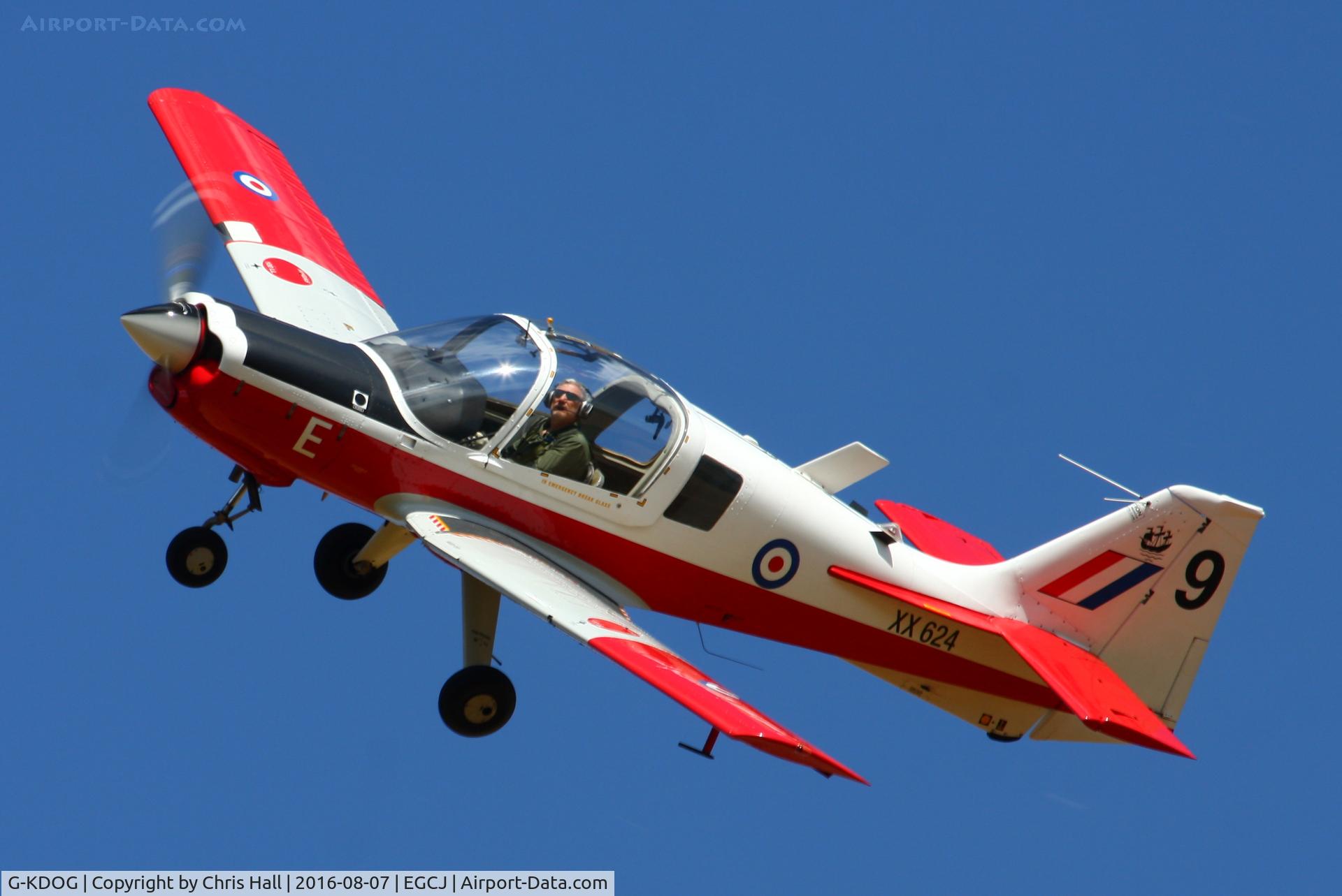 G-KDOG, 1973 Scottish Aviation Bulldog Series 120 Model 121 C/N BH120/289, at the Royal Aero Club (RRRA) Air Race, Sherburn in Elmet