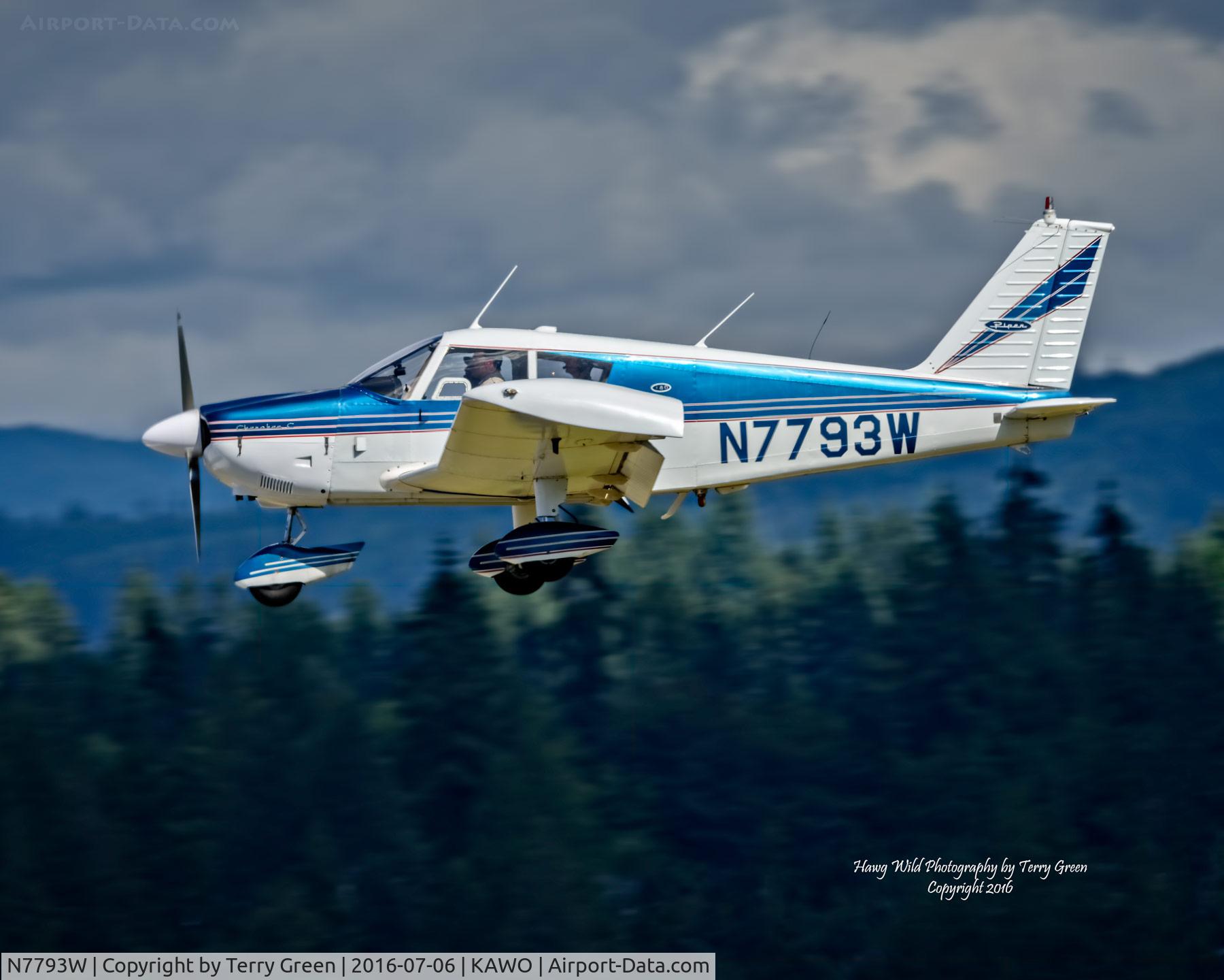 N7793W, 1964 Piper PA-28-180 C/N 28-1804, KAWO