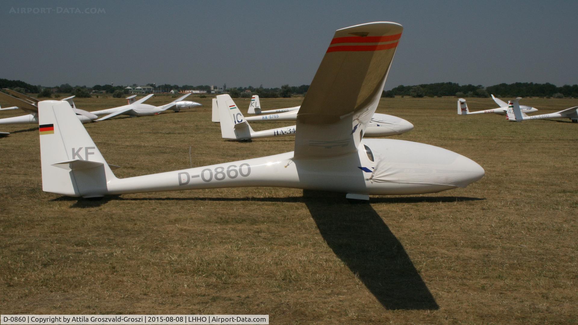 D-0860, 1971 Schleicher ASW-15 C/N 15177, Hajdúszoboszló Airport, Hungary - 60. Hungary Gliding National Championship and third Civis Thermal Cup, 2015