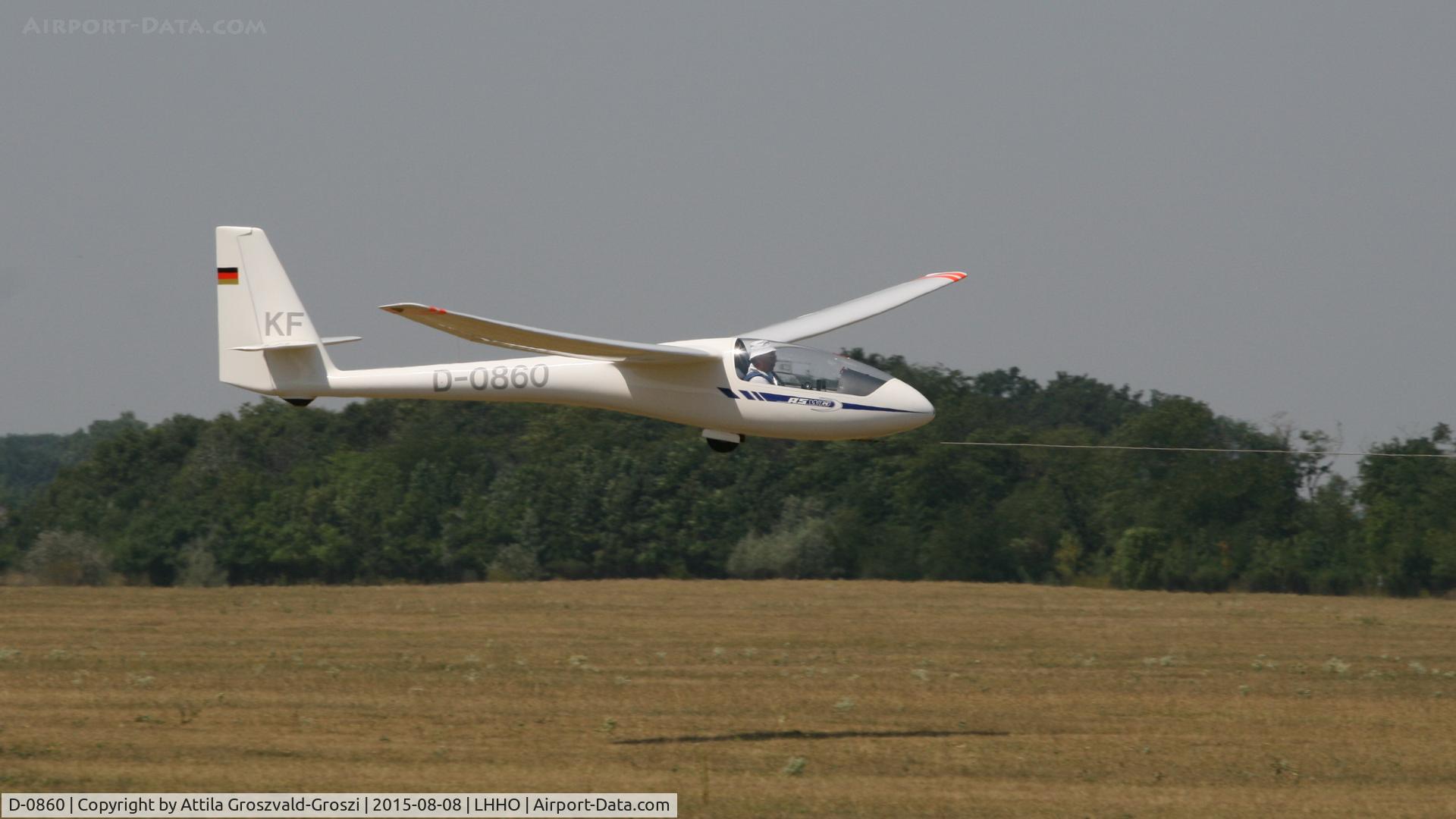 D-0860, 1971 Schleicher ASW-15 C/N 15177, Hajdúszoboszló Airport, Hungary - 60. Hungary Gliding National Championship and third Civis Thermal Cup, 2015