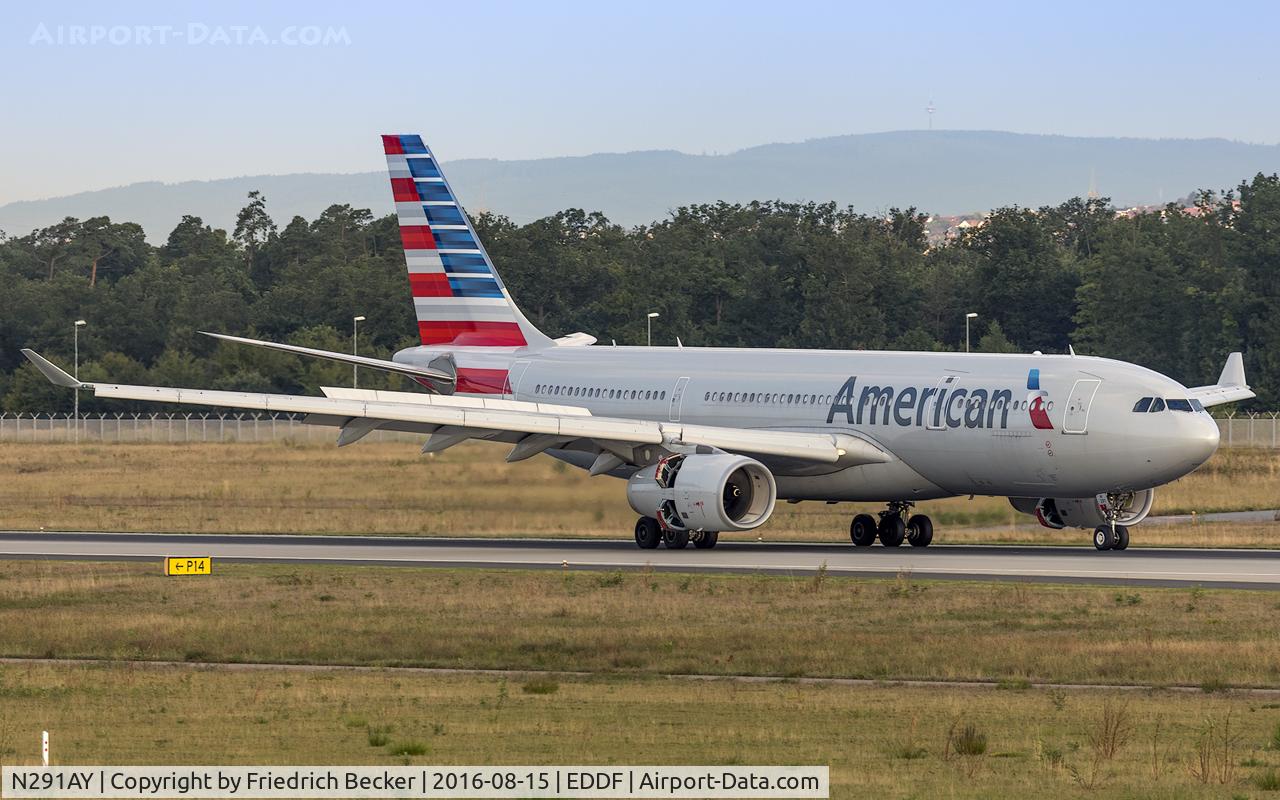 N291AY, 2014 Airbus A330-243 C/N 1502, decelerating after touchdown