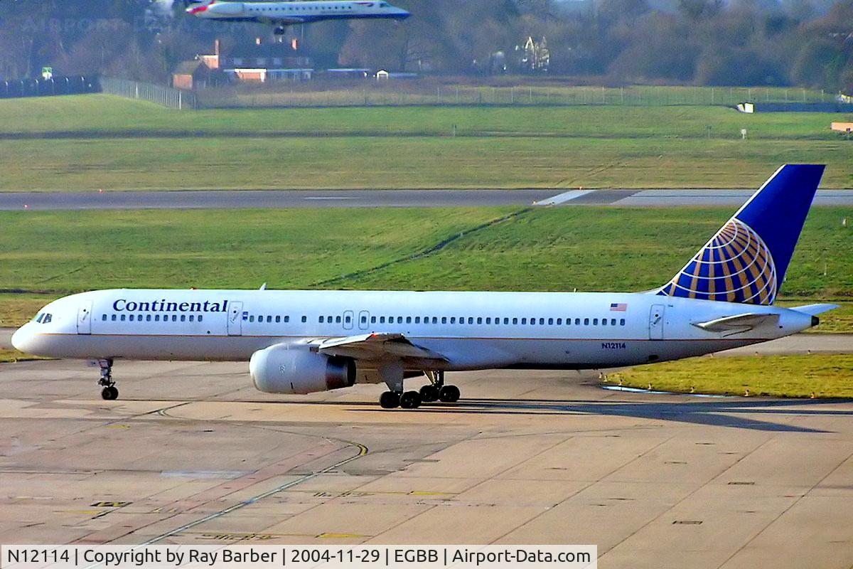 N12114, 1995 Boeing 757-224 C/N 27556, Boeing 757-224ET [27556] (Continental Airlines) Birmingham Int'l~G 29/11/2004