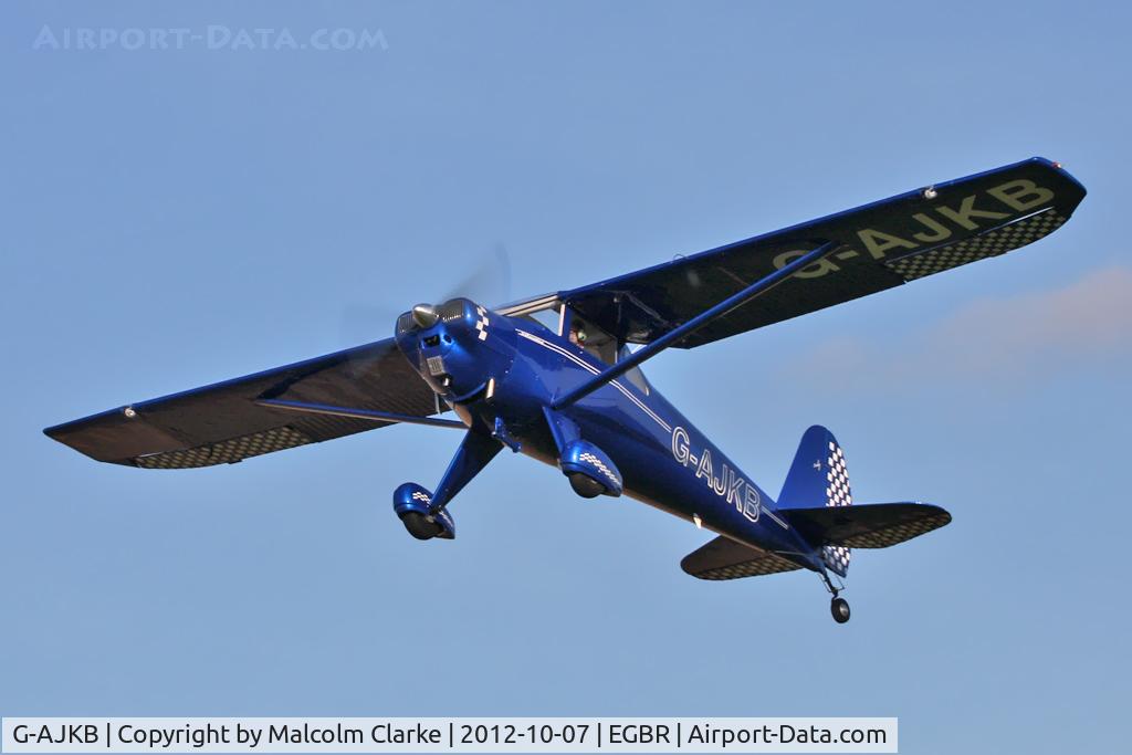 G-AJKB, 1946 Luscombe 8E Silvaire C/N 3058, Luscombe 8E Silvaire, The Real Aeroplane Company's Hibernation Fly-In, Breighton Airfield, October 7th 2012.