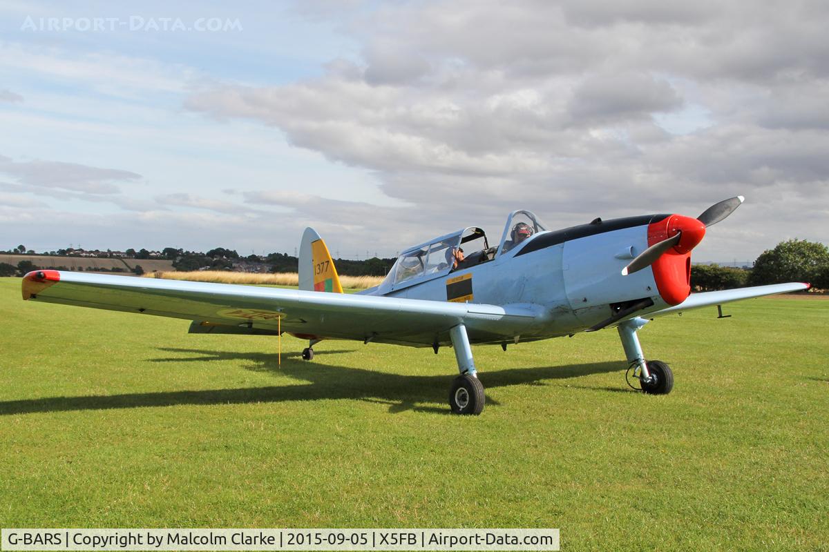 G-BARS, 1952 De Havilland DHC-1 Chipmunk T.10 C/N C1/0557, De Havilland DHC-1 Chipmunk 22 at Fishburn Airfield, September 5th 2015.