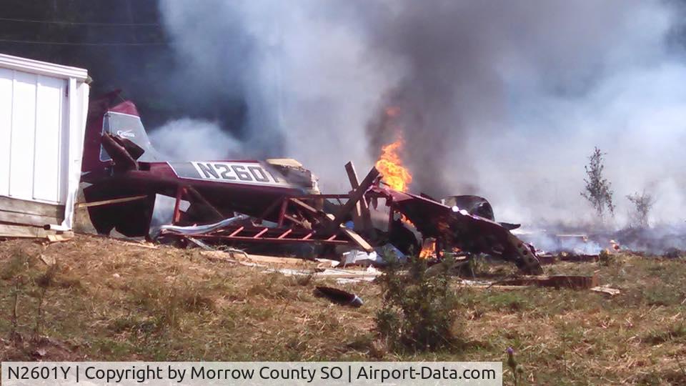 N2601Y, 1962 Cessna 180E C/N 18051101, Crashed Morrow County Ohio August 6, 2016 destroyed