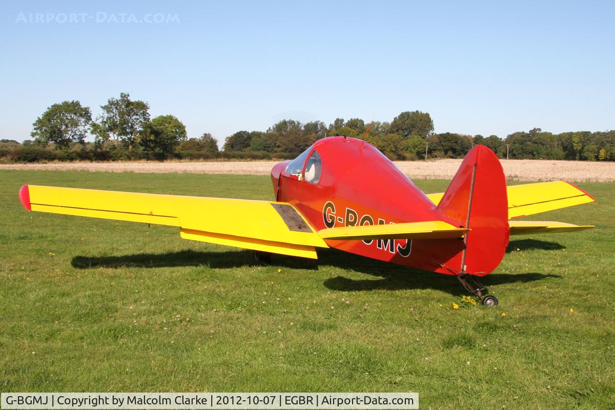 G-BGMJ, 1952 Gardan GY-201 Minicab C/N 12, Gardan GY-201 Minicab, Hibernation Fly-In, The Real Aeroplane Company, Breighton Airfield, October 7th 2012.