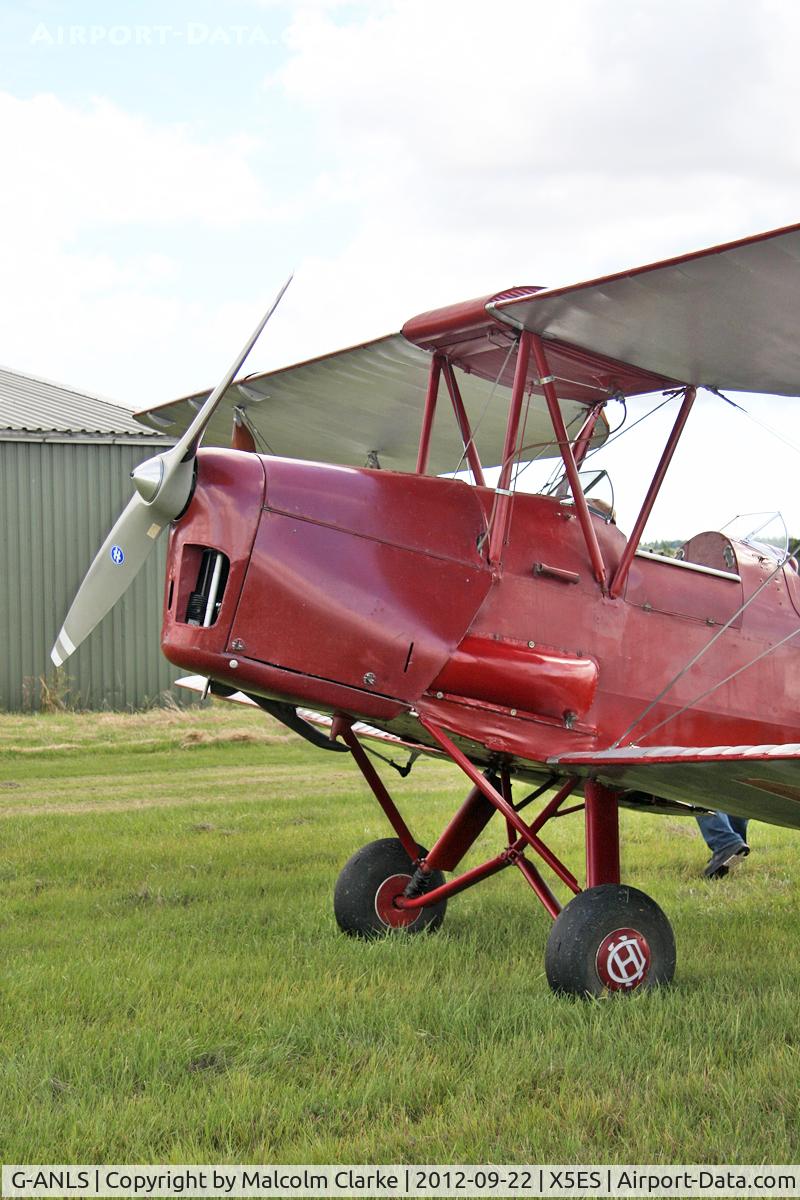 G-ANLS, 1944 De Havilland DH-82A Tiger Moth II C/N 85862, De Havilland DH-82A Tiger Moth II. Great North Fly-In, Eshott Airfield UK, September 22nd 2012.