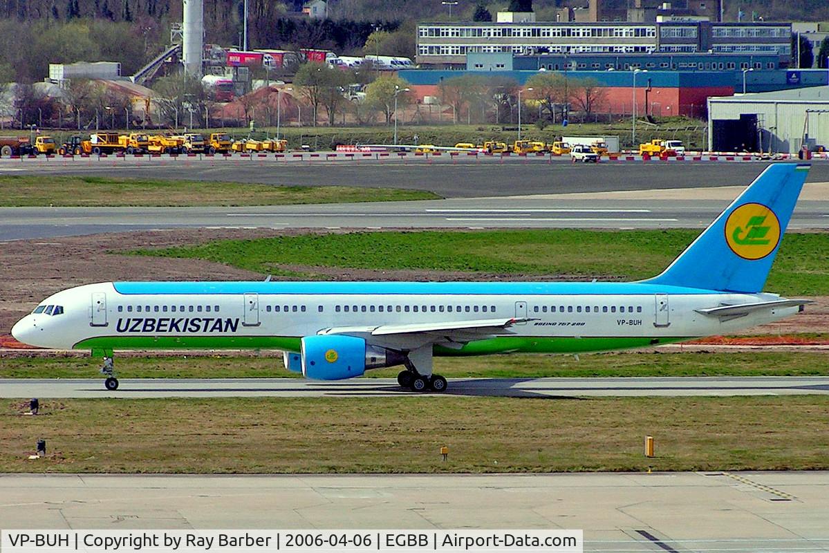 VP-BUH, 1999 Boeing 757-231 C/N 30339, Boeing 757-231 [30339] (Uzbekistan Airways) Birmingham Int'l~G 06/04/2006