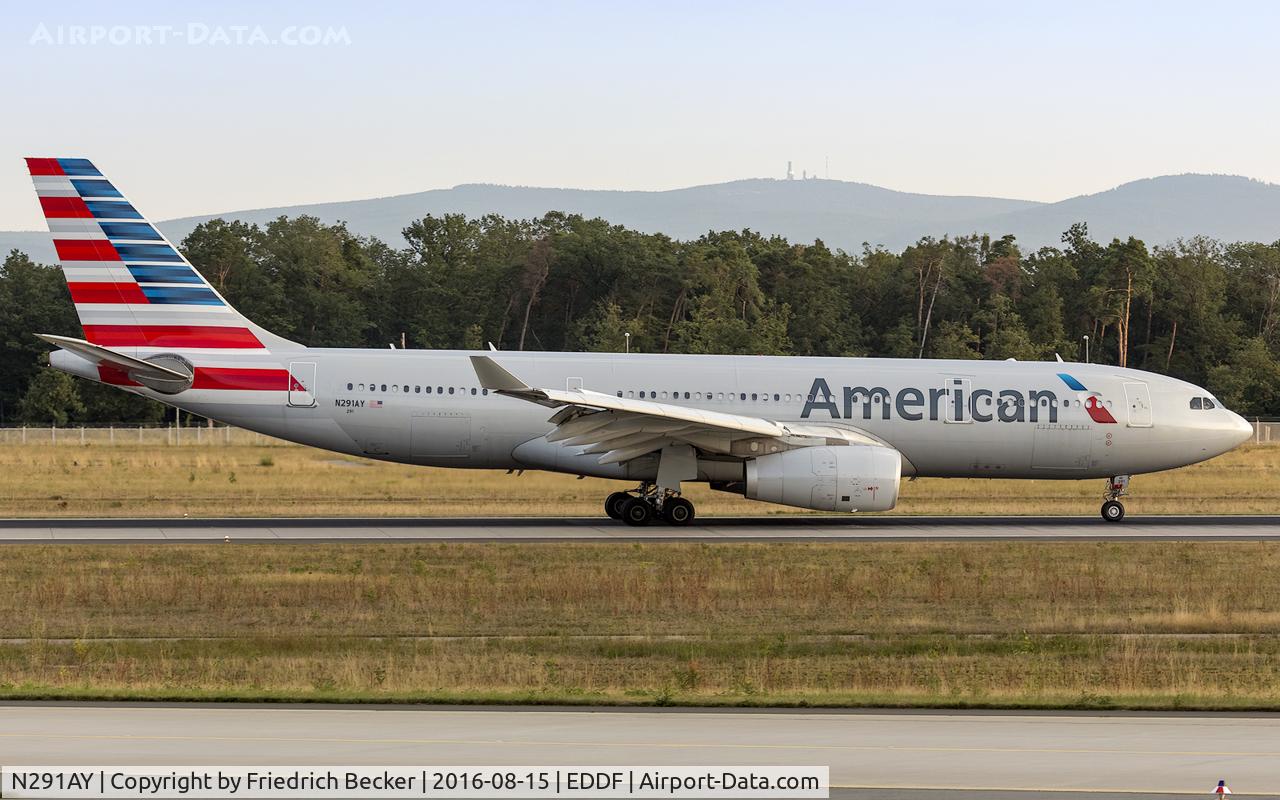 N291AY, 2014 Airbus A330-243 C/N 1502, decelerating after touchdown