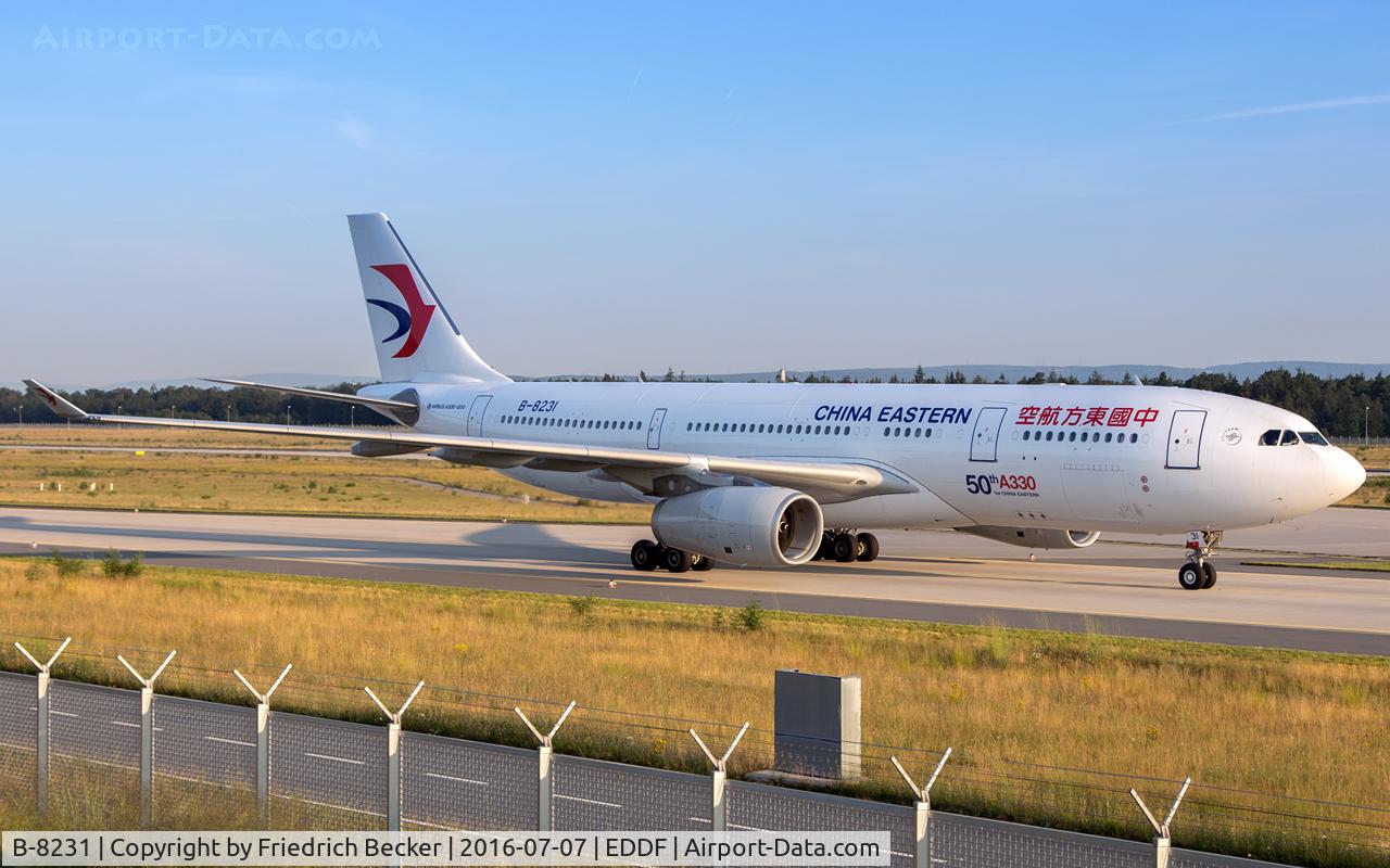 B-8231, 2015 Airbus A330-243 C/N 1664, taxying to the gate