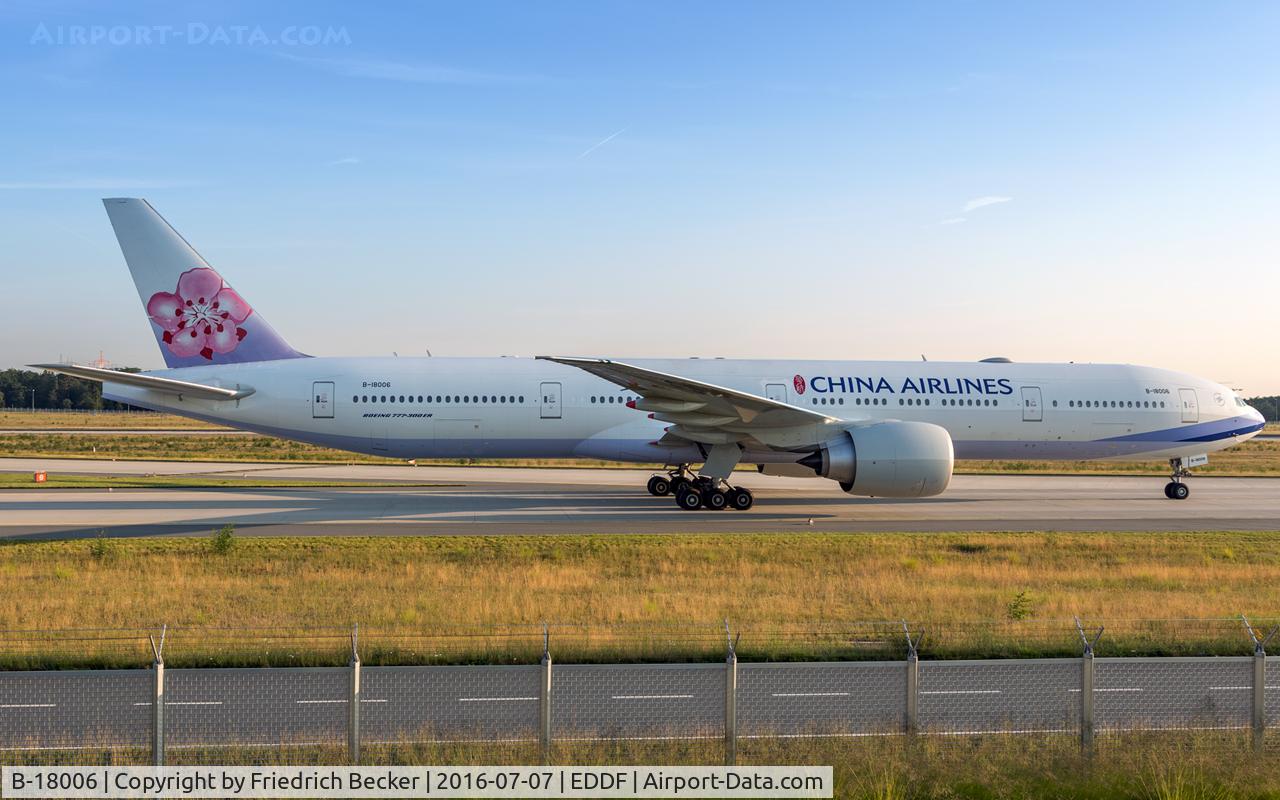 B-18006, 2016 Boeing 777-309/ER C/N 43981, taxying to the gate