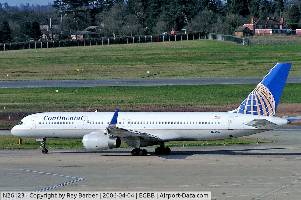 N26123, 1997 Boeing 757-224 C/N 28966, Boeing 757-224ET [28966] (Continental Airlines) Birmingham Int'l~G 06/04/2006