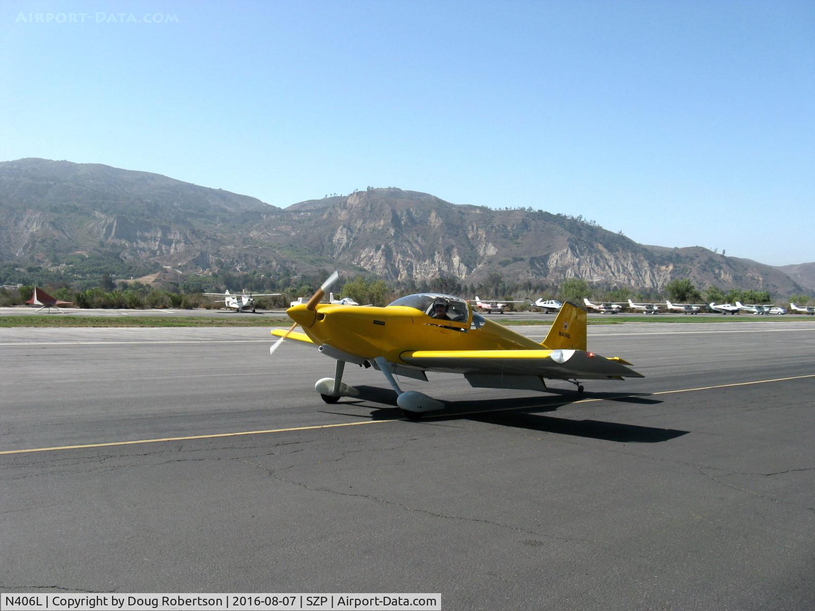 N406L, 2008 Vans RV-6 C/N 936, Provo PROVO 6, Lycoming O-320 160 Hp, taxi, Young Eagles flights today