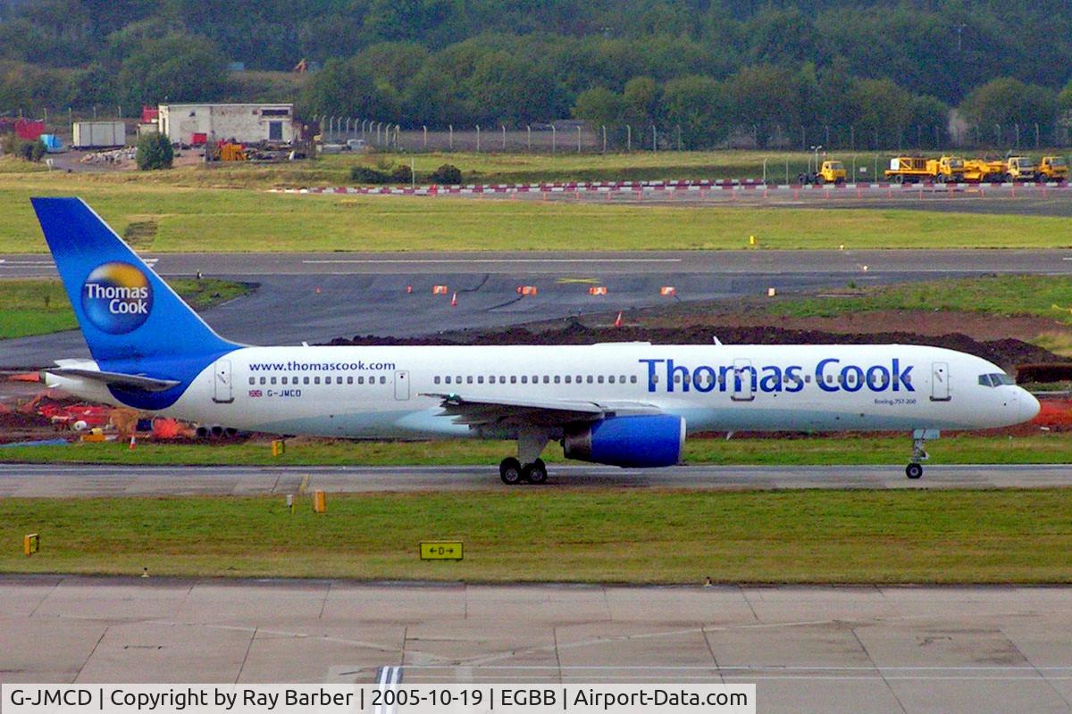 G-JMCD, 2000 Boeing 757-25F C/N 30757, Boeing 757-25F [30757] (Thomas Cook Airlines) Birmingham Int'l~G 19/10/2005