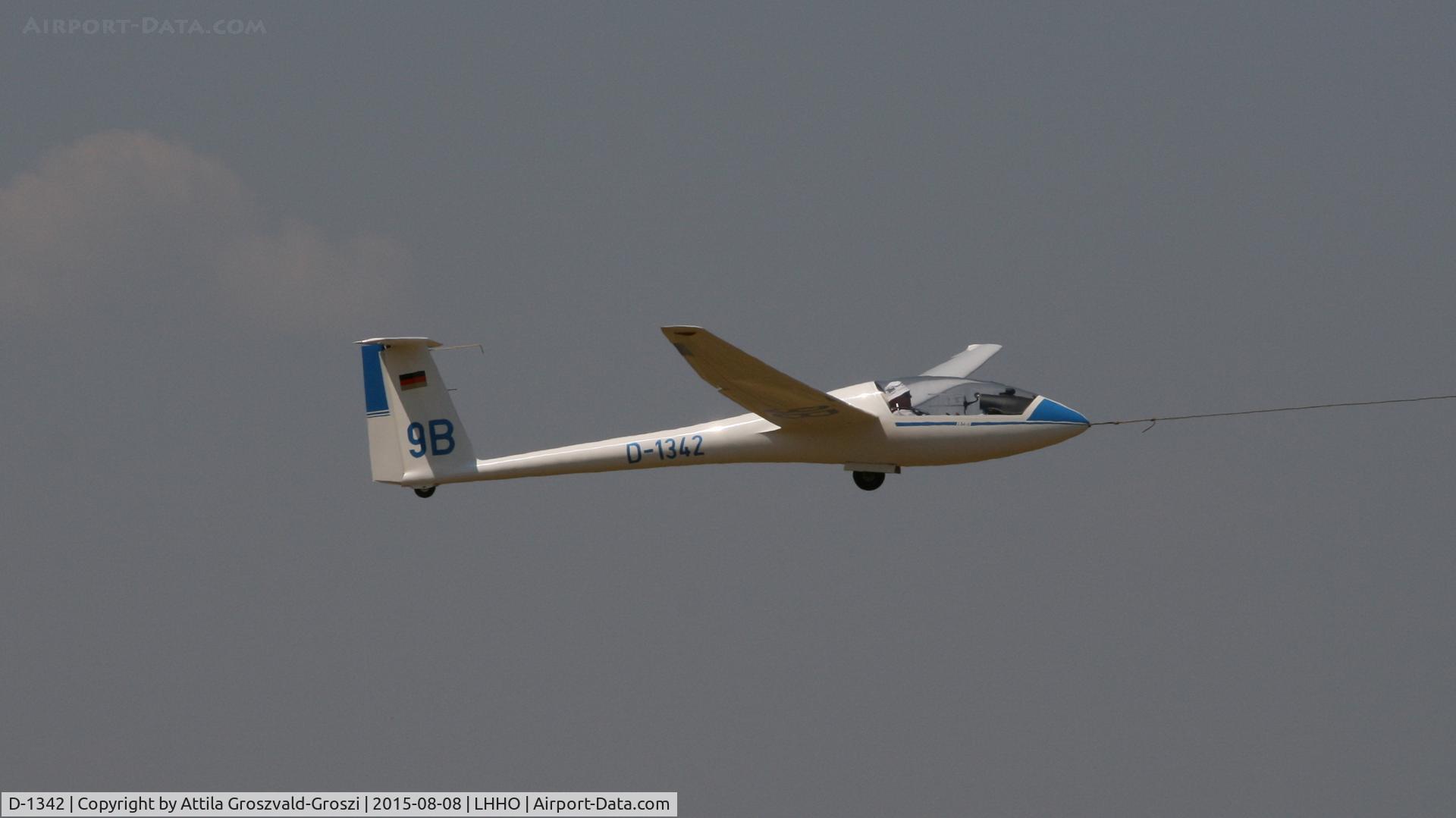 D-1342, 1987 Rolladen-Schneider LS-4A C/N 4662, Hajdúszoboszló Airport, Hungary - 60. Hungary Gliding National Championship and third Civis Thermal Cup, 2015