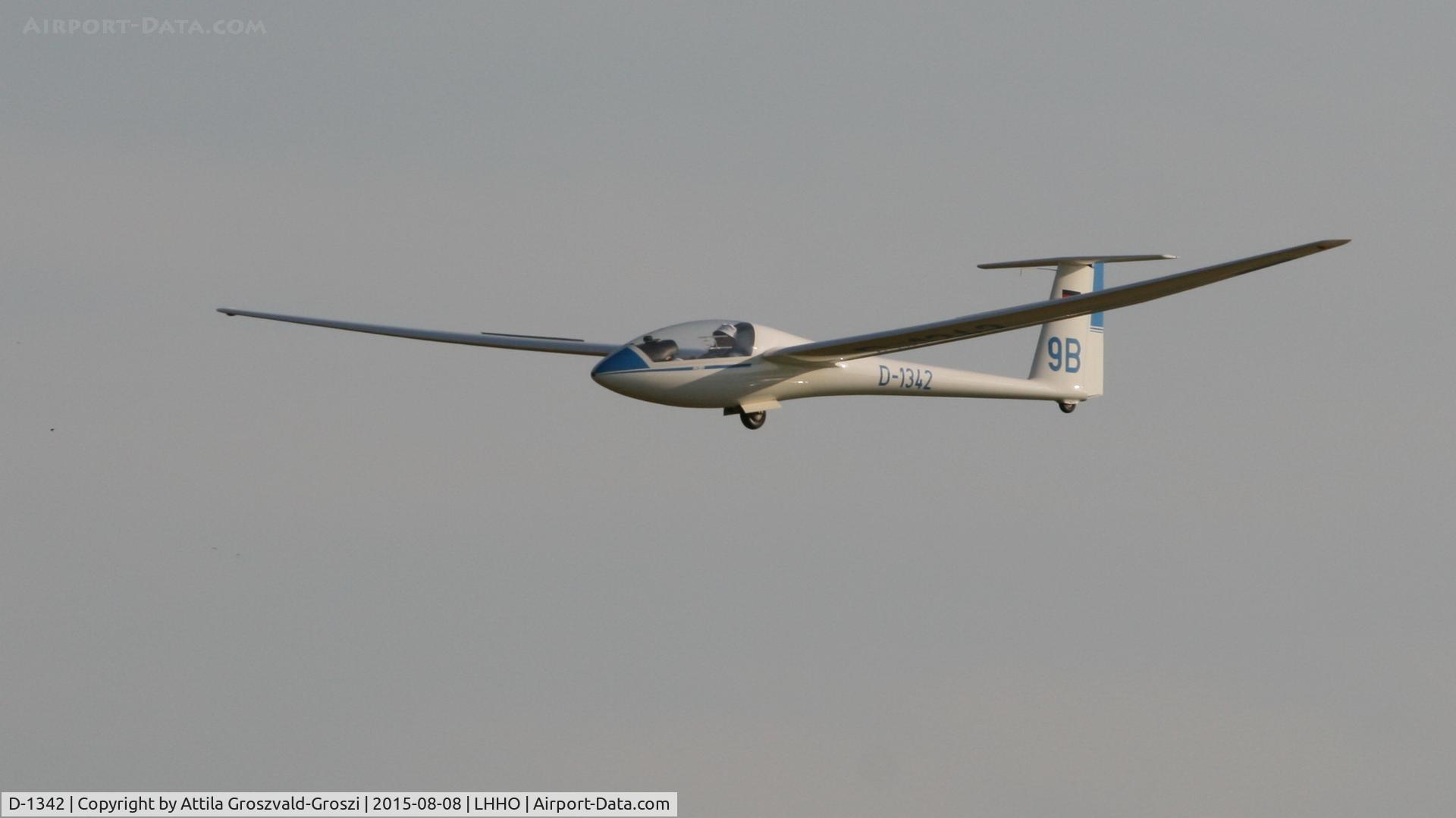 D-1342, 1987 Rolladen-Schneider LS-4A C/N 4662, Hajdúszoboszló Airport, Hungary - 60. Hungary Gliding National Championship and third Civis Thermal Cup, 2015