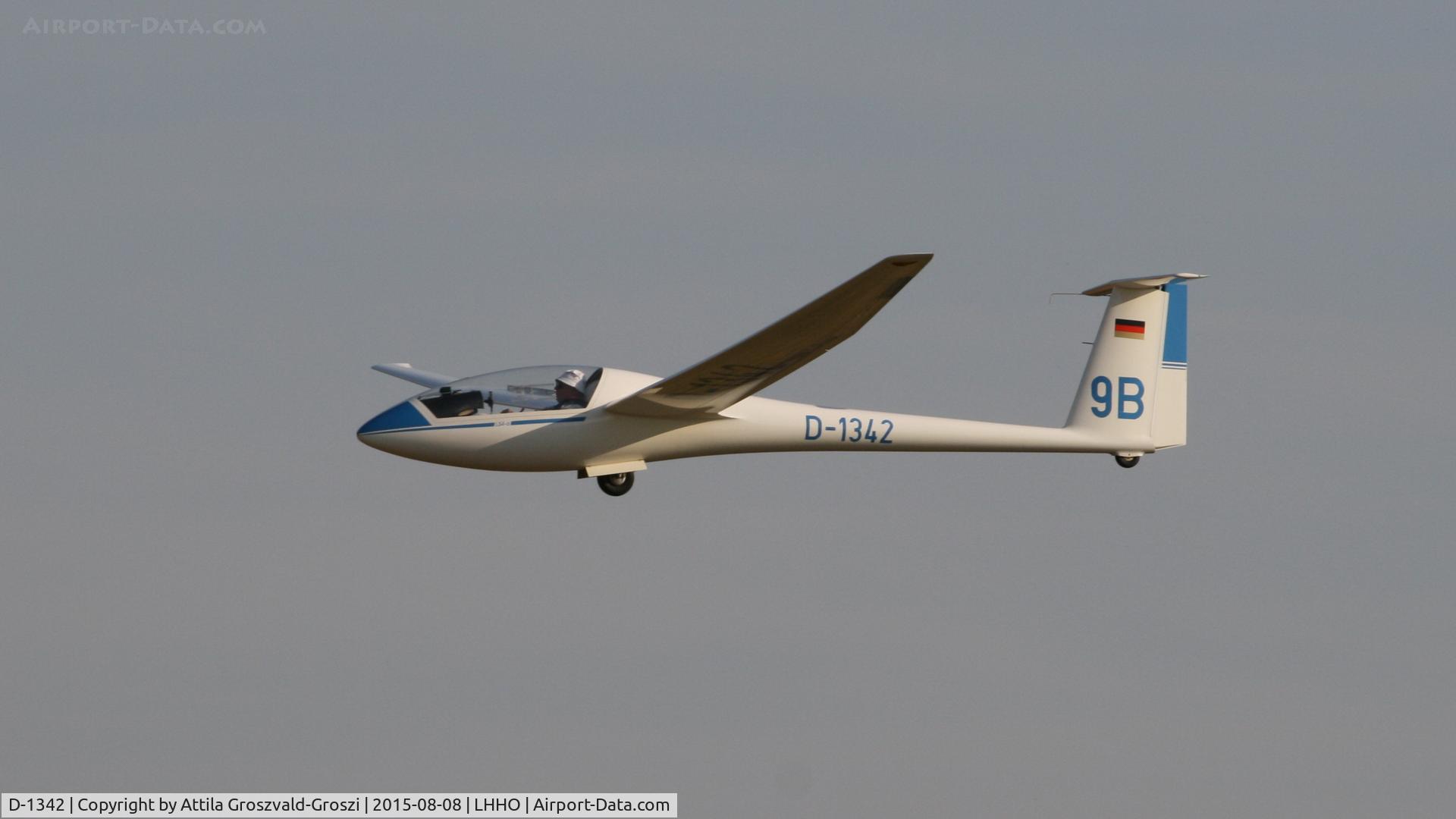 D-1342, 1987 Rolladen-Schneider LS-4A C/N 4662, Hajdúszoboszló Airport, Hungary - 60. Hungary Gliding National Championship and third Civis Thermal Cup, 2015