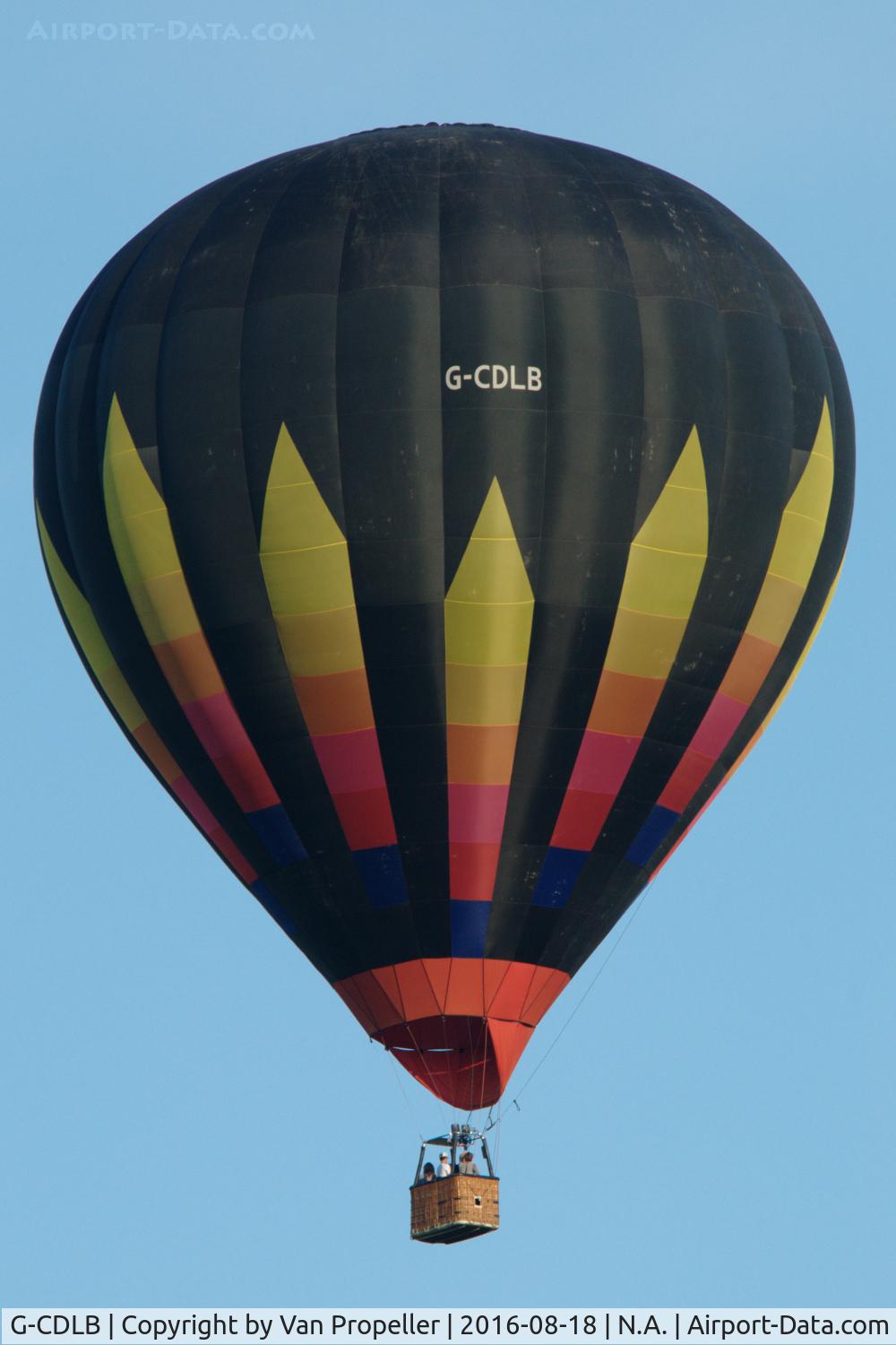 G-CDLB, 2005 Cameron Balloons Z-120 C/N 10672, Cameron Z-120 balloon over Brandwijk (Alblasserwaard polder) in the Netherlands