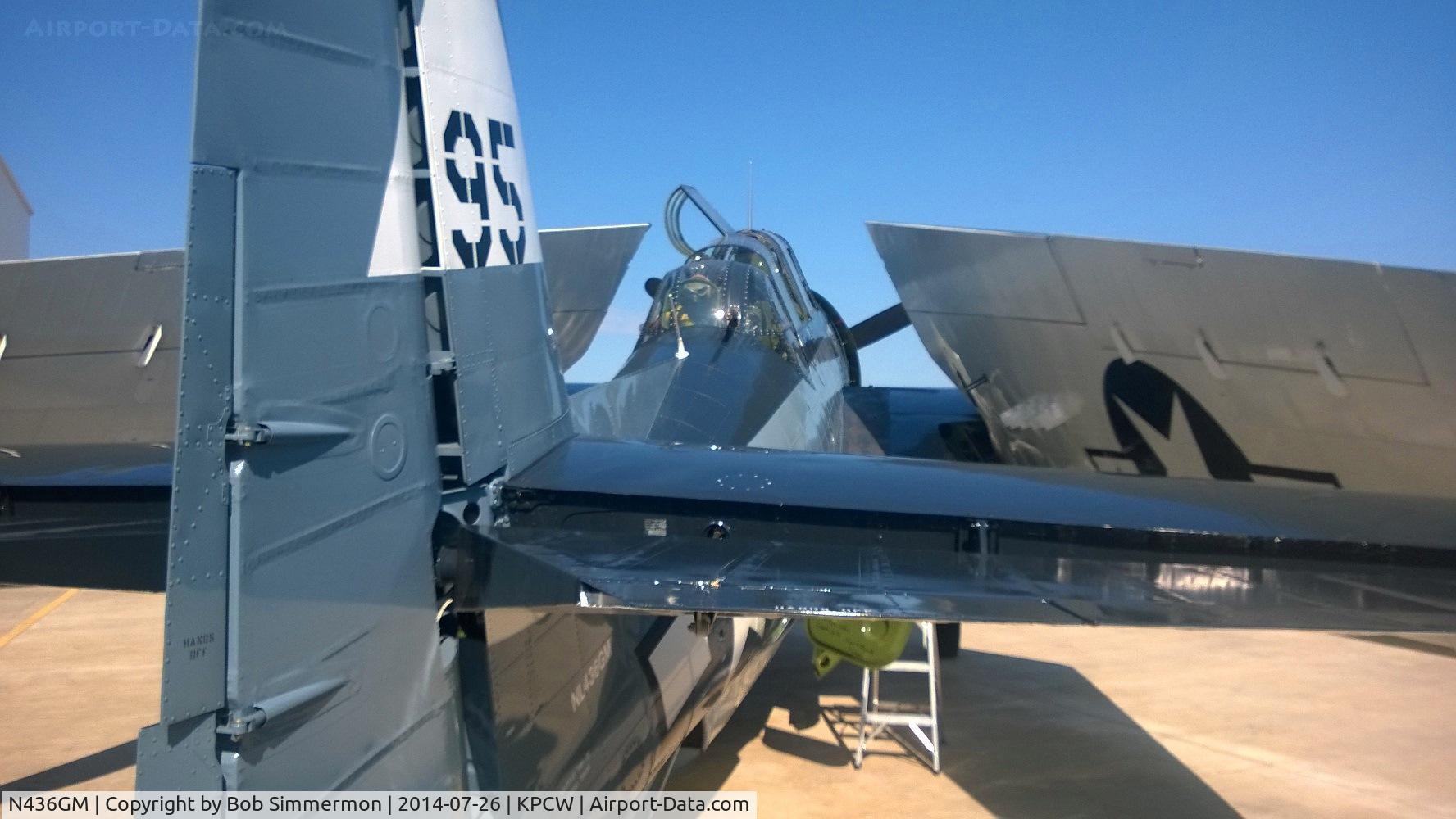 N436GM, Grumman TBM-3E Avenger C/N 4341 (Bu91436), On the ramp at Port Clinton, Ohio