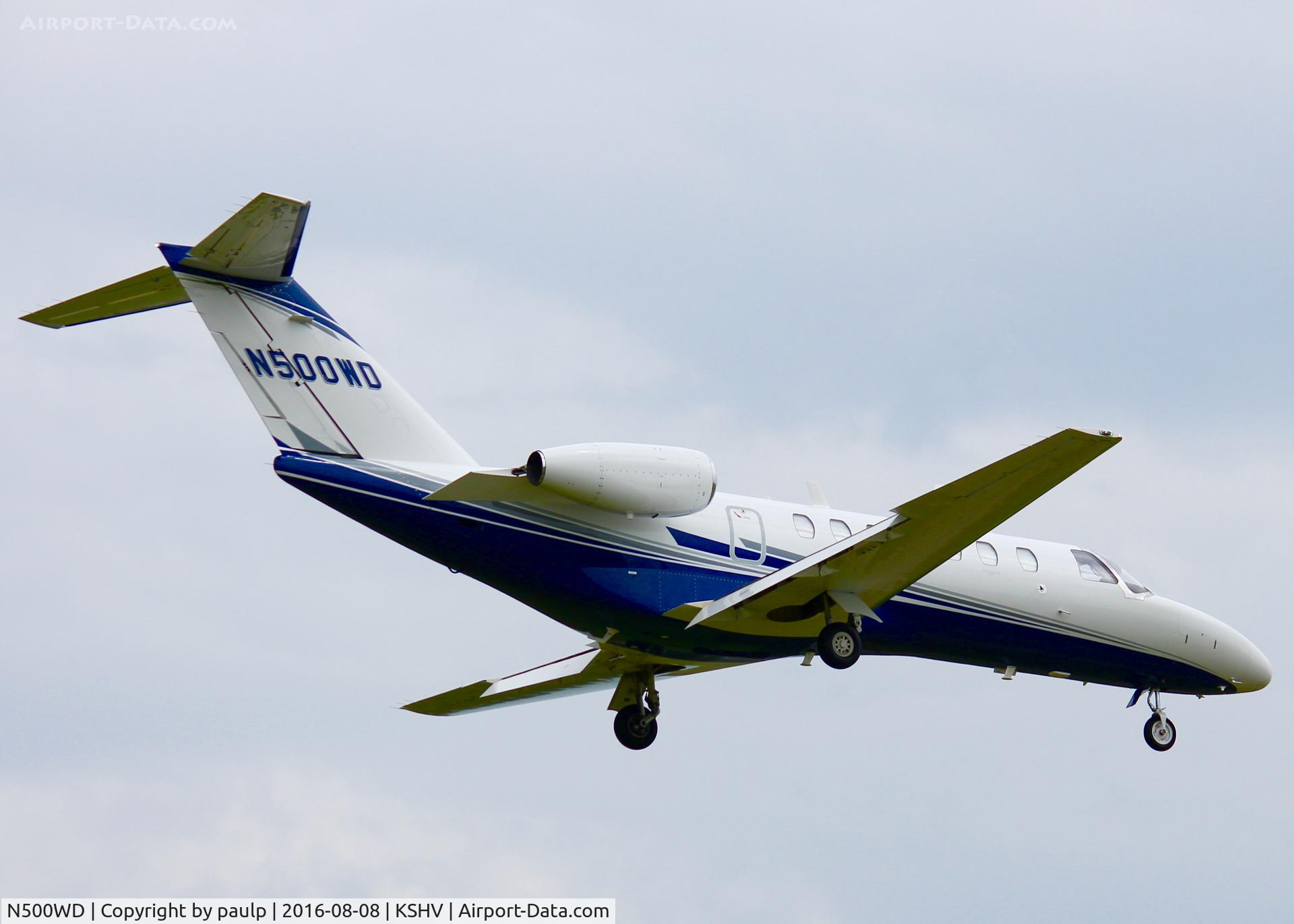 N500WD, 2012 Cessna 525B CitationJet CJ3 C/N 525B-0393, At Shreveport Regional.