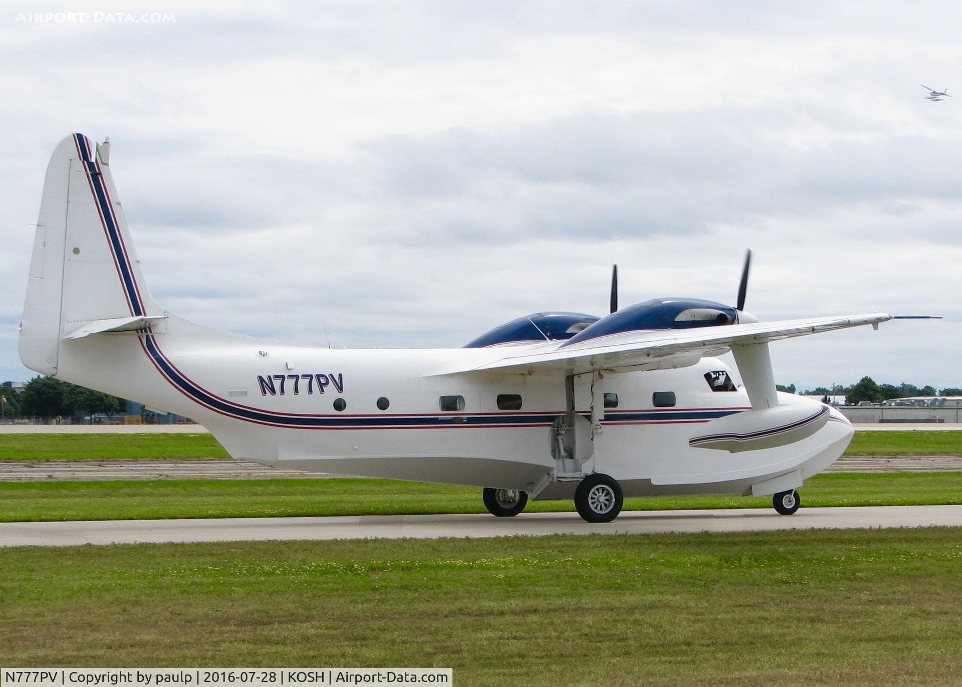 N777PV, 1949 Grumman G-73T Turbo Mallard Mallard C/N J-49, AirVenture 2016.
