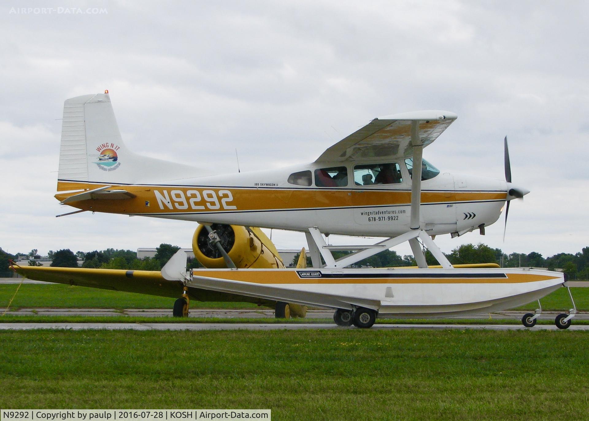 N9292, 1985 Cessna A185F Skywagon 185 C/N 18504433, AirVenture 2016.