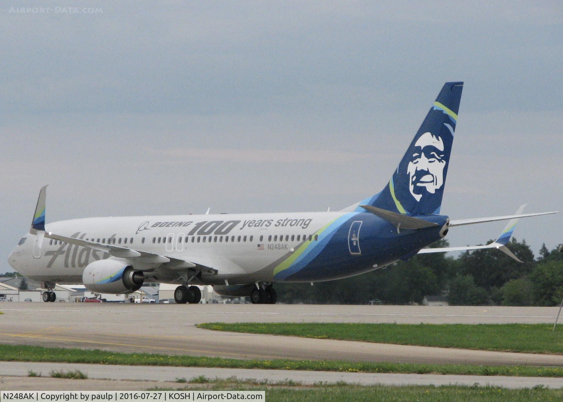 N248AK, 2016 Boeing 737-990/ER C/N 62469, AirVenture 2016.