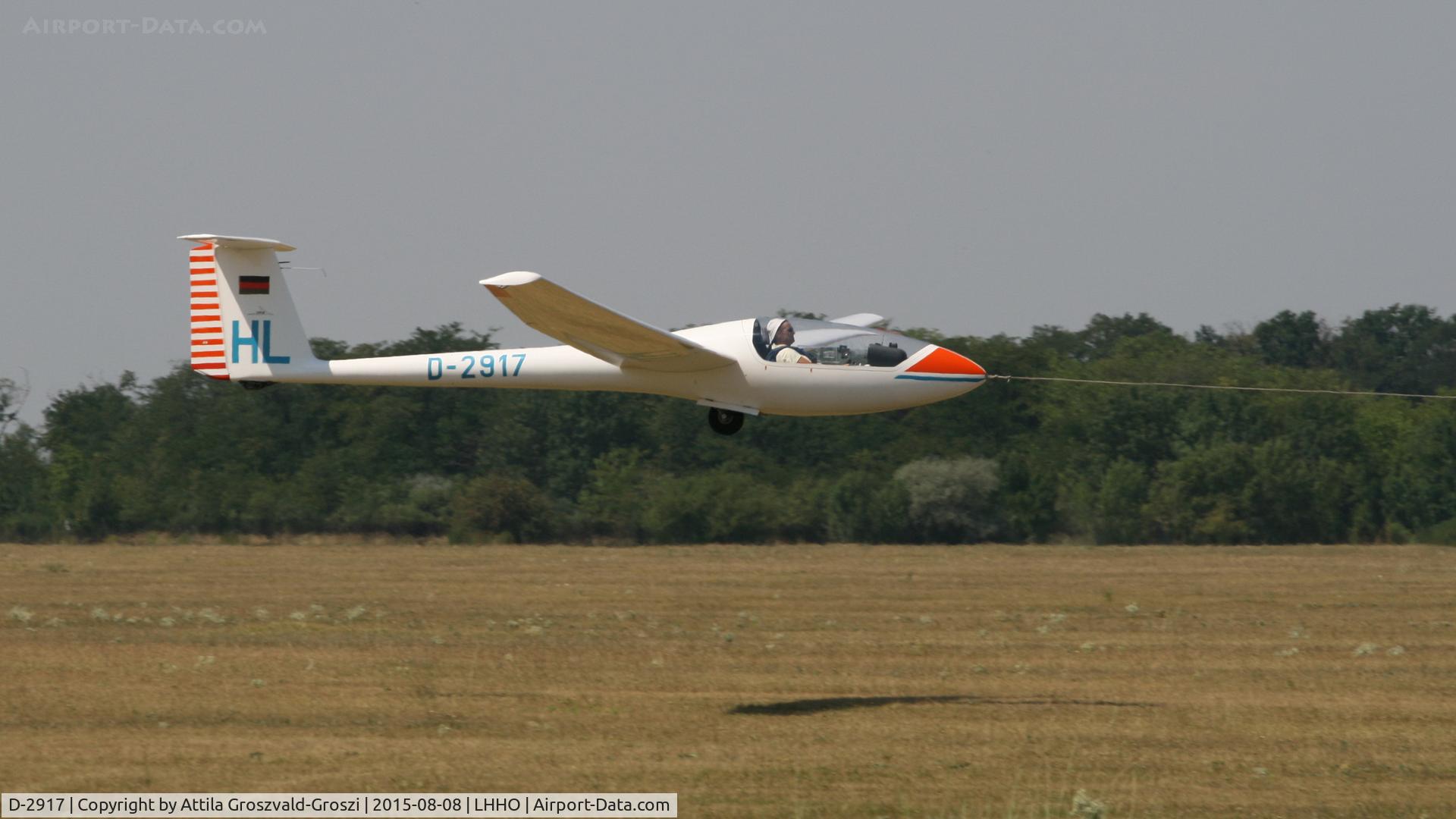 D-2917, Grob G-104 Speed Astir IIB C/N 5050S, Hajdúszoboszló Airport, Hungary - 60. Hungary Gliding National Championship and third Civis Thermal Cup, 2015