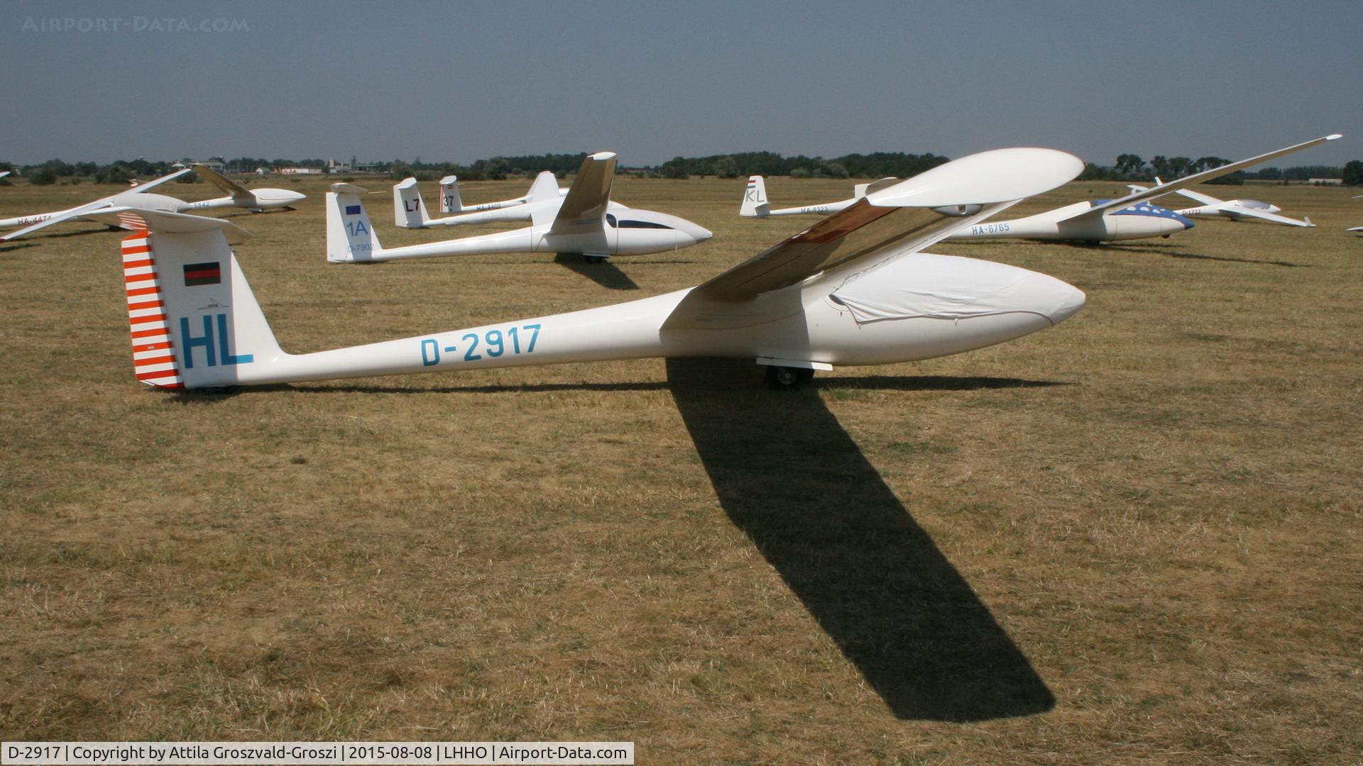 D-2917, Grob G-104 Speed Astir IIB C/N 5050S, Hajdúszoboszló Airport, Hungary - 60. Hungary Gliding National Championship and third Civis Thermal Cup, 2015