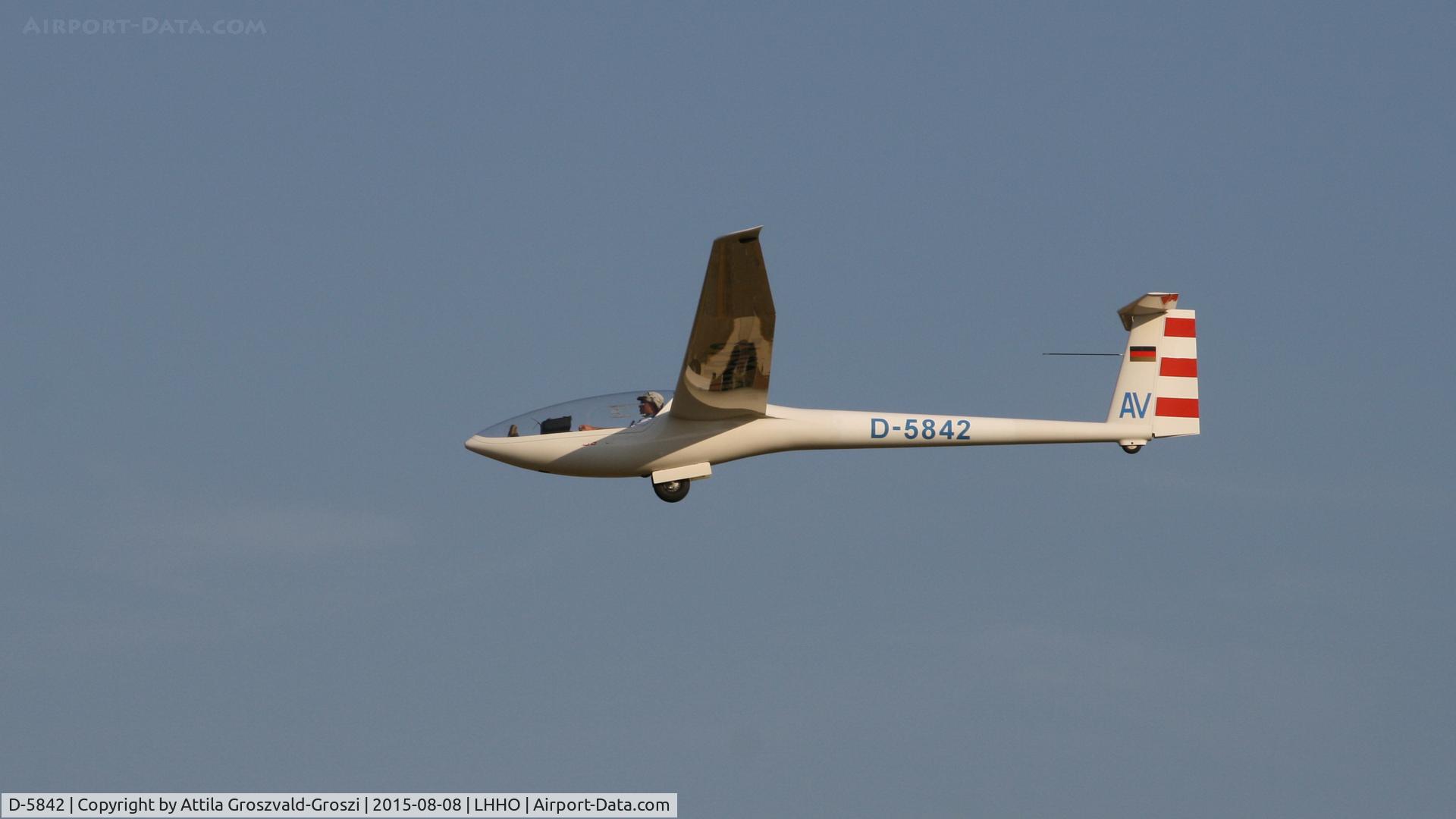 D-5842, 1981 Glaser-Dirks DG-100G Elan C/N E89 G61, Hajdúszoboszló Airport, Hungary - 60. Hungary Gliding National Championship and third Civis Thermal Cup, 2015