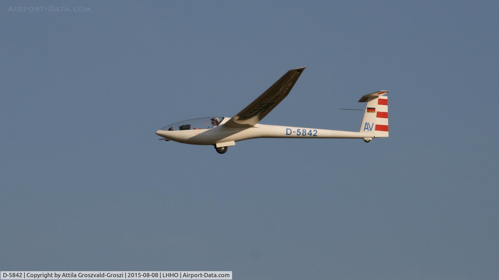 D-5842, 1981 Glaser-Dirks DG-100G Elan C/N E89 G61, Hajdúszoboszló Airport, Hungary - 60. Hungary Gliding National Championship and third Civis Thermal Cup, 2015