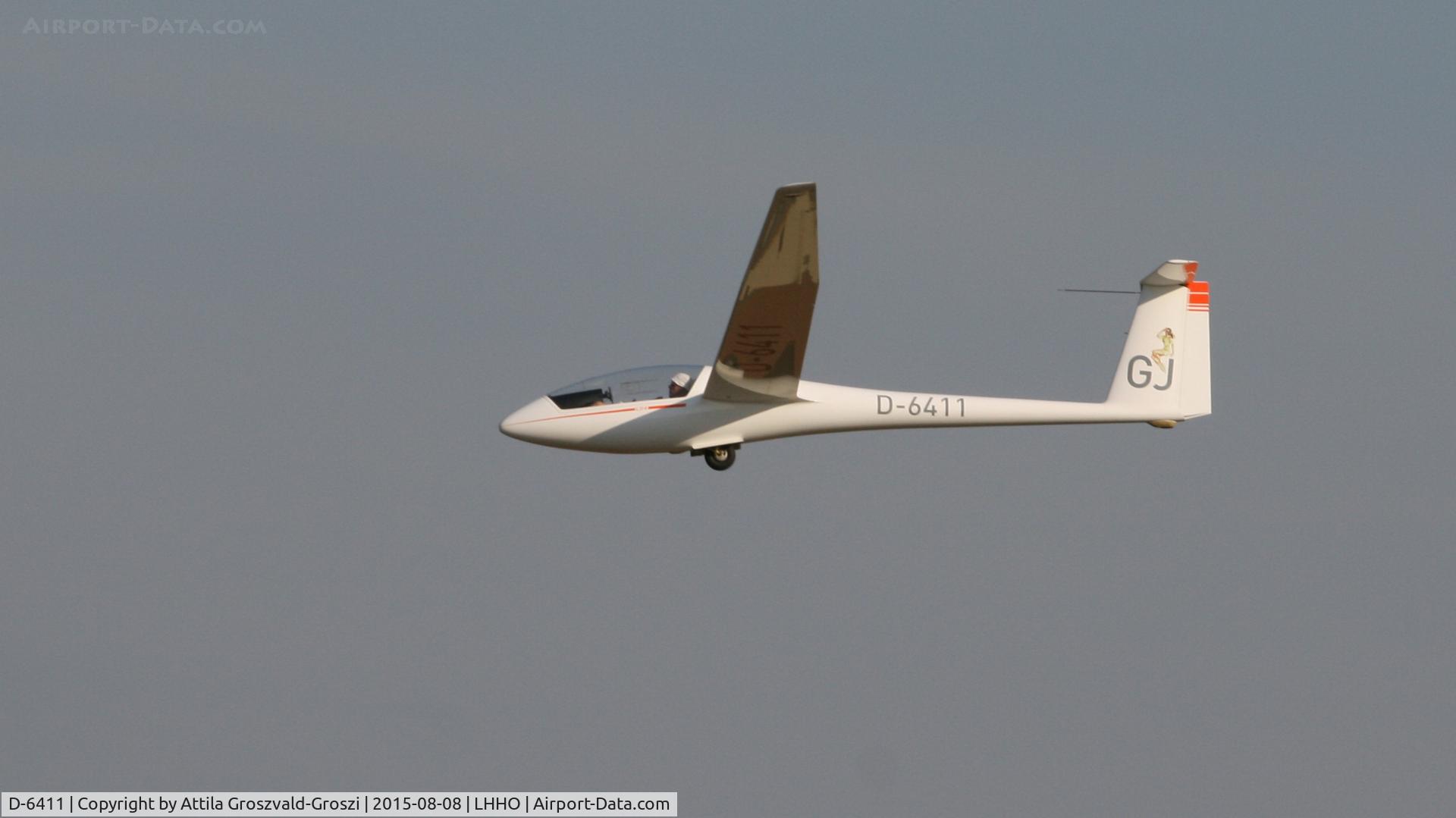 D-6411, 1982 Rolladen-Schneider LS-4 C/N 4173, Hajdúszoboszló Airport, Hungary - 60. Hungary Gliding National Championship and third Civis Thermal Cup, 2015