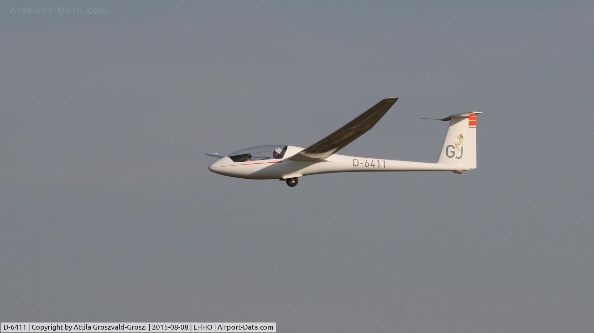 D-6411, 1982 Rolladen-Schneider LS-4 C/N 4173, Hajdúszoboszló Airport, Hungary - 60. Hungary Gliding National Championship and third Civis Thermal Cup, 2015