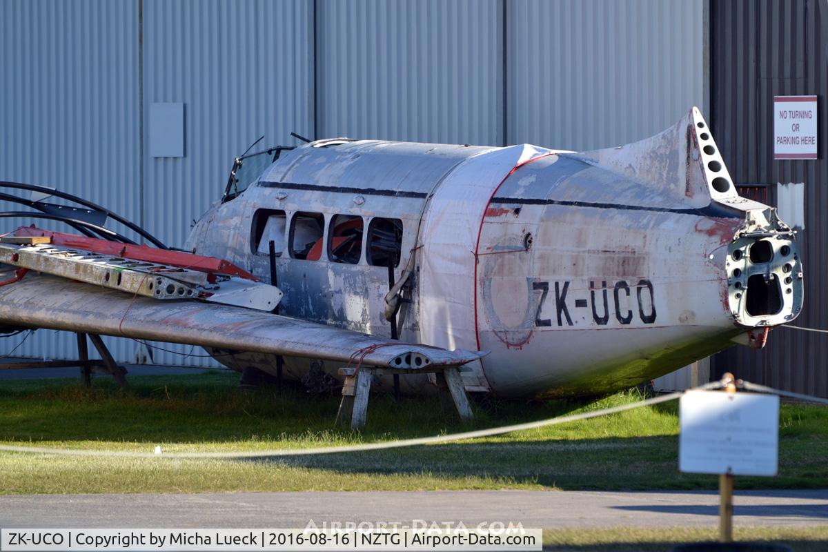 ZK-UCO, De Havilland DH-104 Devon C.1 C/N 04322, Last time I was here it was inside, protected from the elements (photo ID 000556939). Now it is outside and exposed.