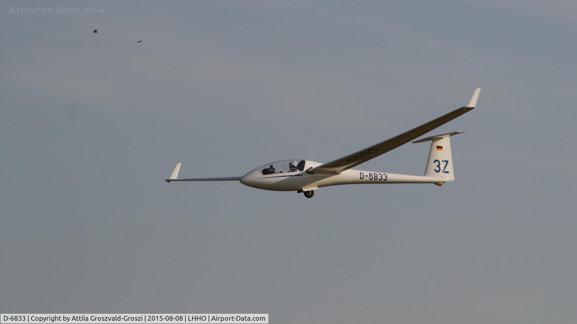D-6833, 1979 Rolladen-Schneider LS-3a C/N 3338, Hajdúszoboszló Airport, Hungary - 60. Hungary Gliding National Championship and third Civis Thermal Cup, 2015