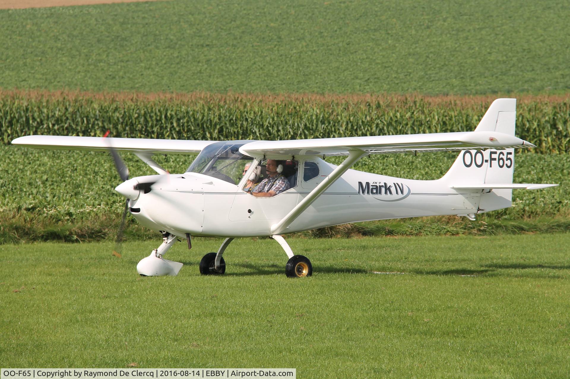 OO-F65, 2007 B & F Technik FK-9 C/N 334, Ready for take off at Baisy-Thy.
