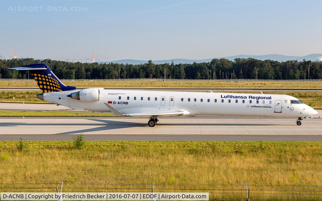 D-ACNB, 2009 Bombardier CRJ-900ER (CL-600-2D24) C/N 15230, taxying to the gate
