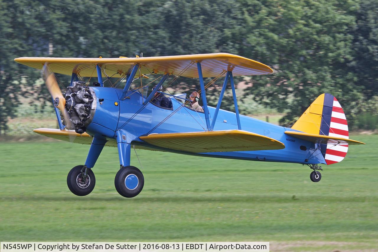 N545WP, 1941 Boeing A75N1(PT17) C/N 75-958, Schaffen Oldtimer Fly In 2016.