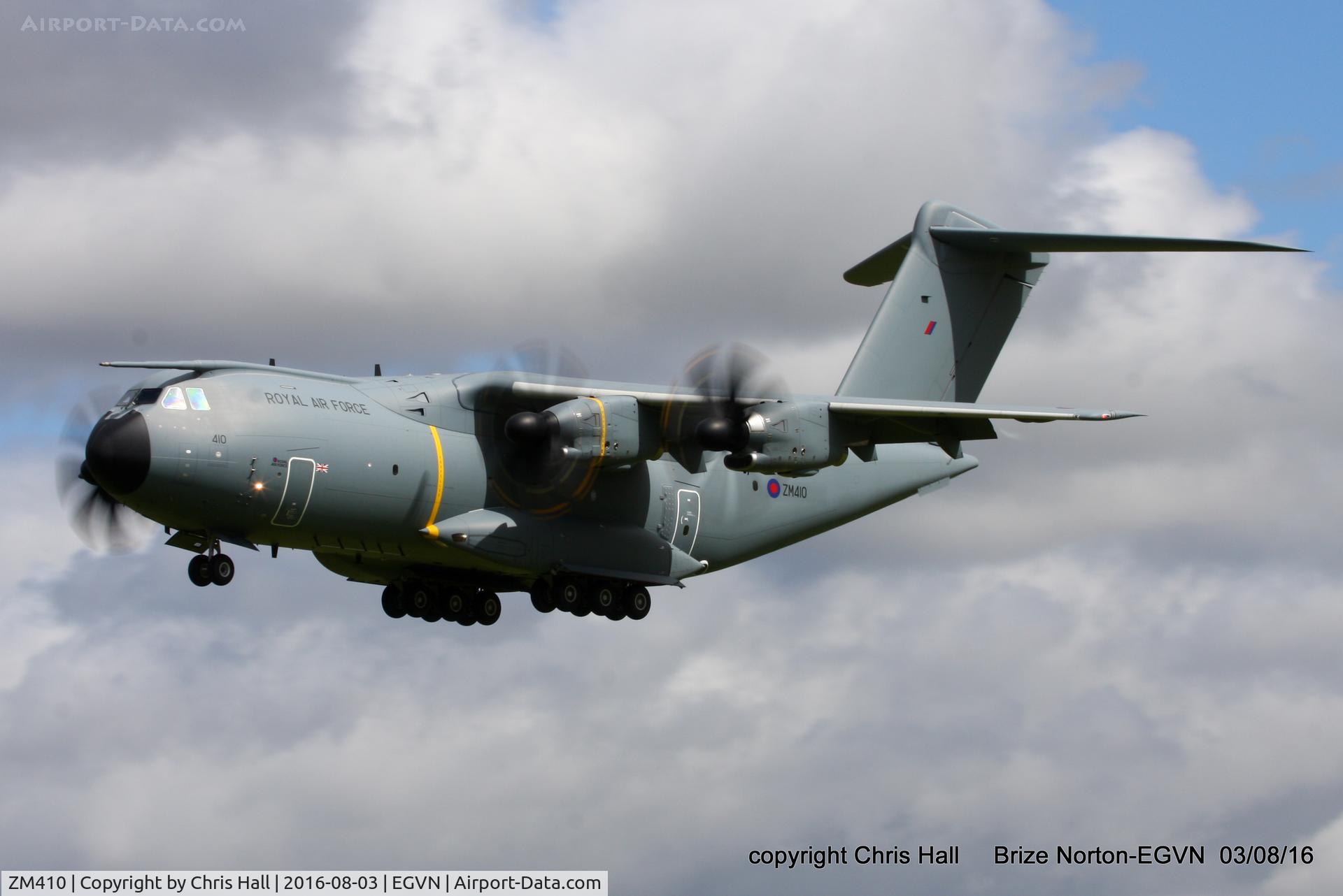 ZM410, 2016 Airbus A400M-180 Atlas C.1 C/N 038, Royal Air Force