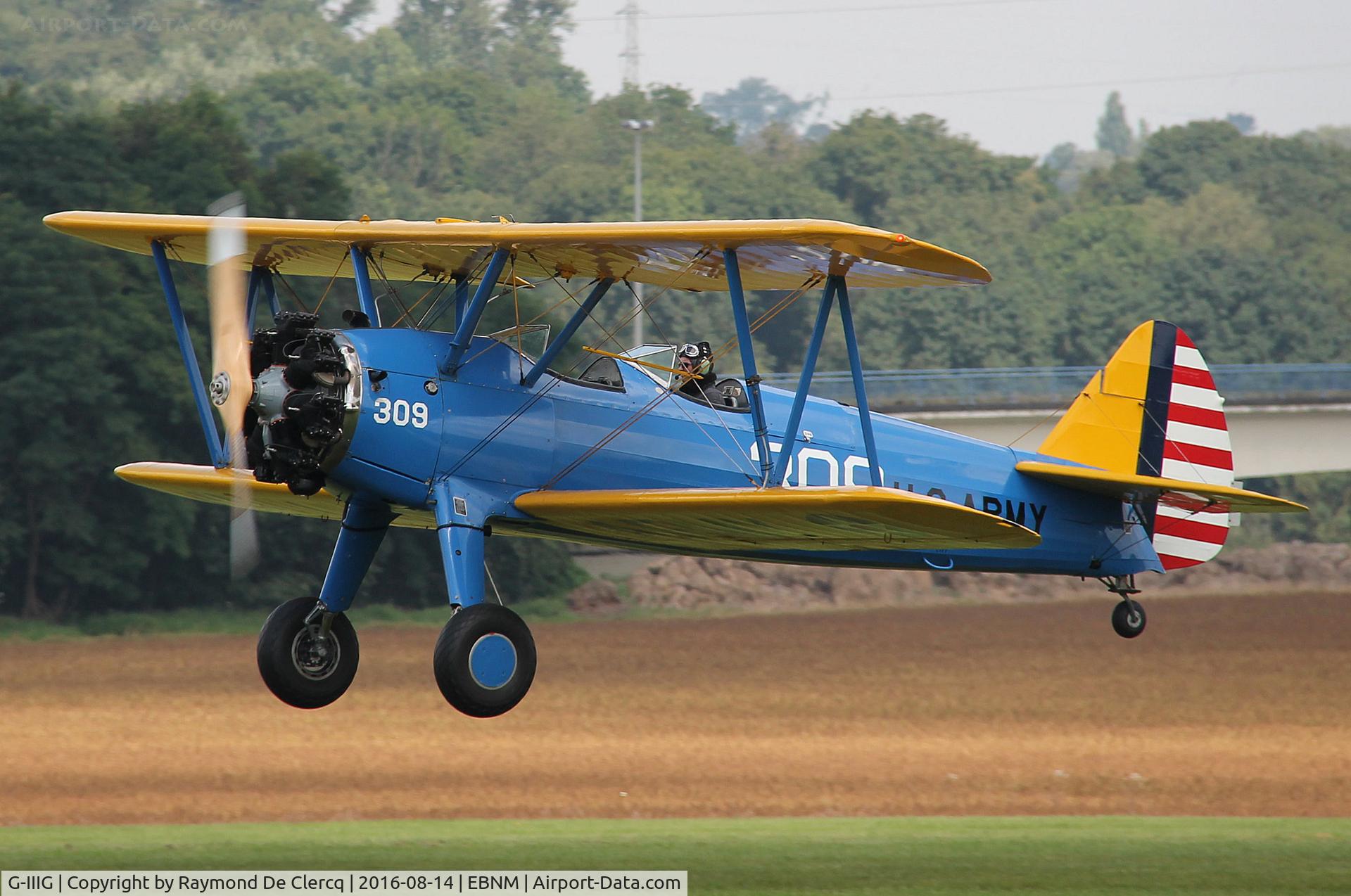 G-IIIG, 1943 Boeing A75N1 C/N 75-4354, Take off.