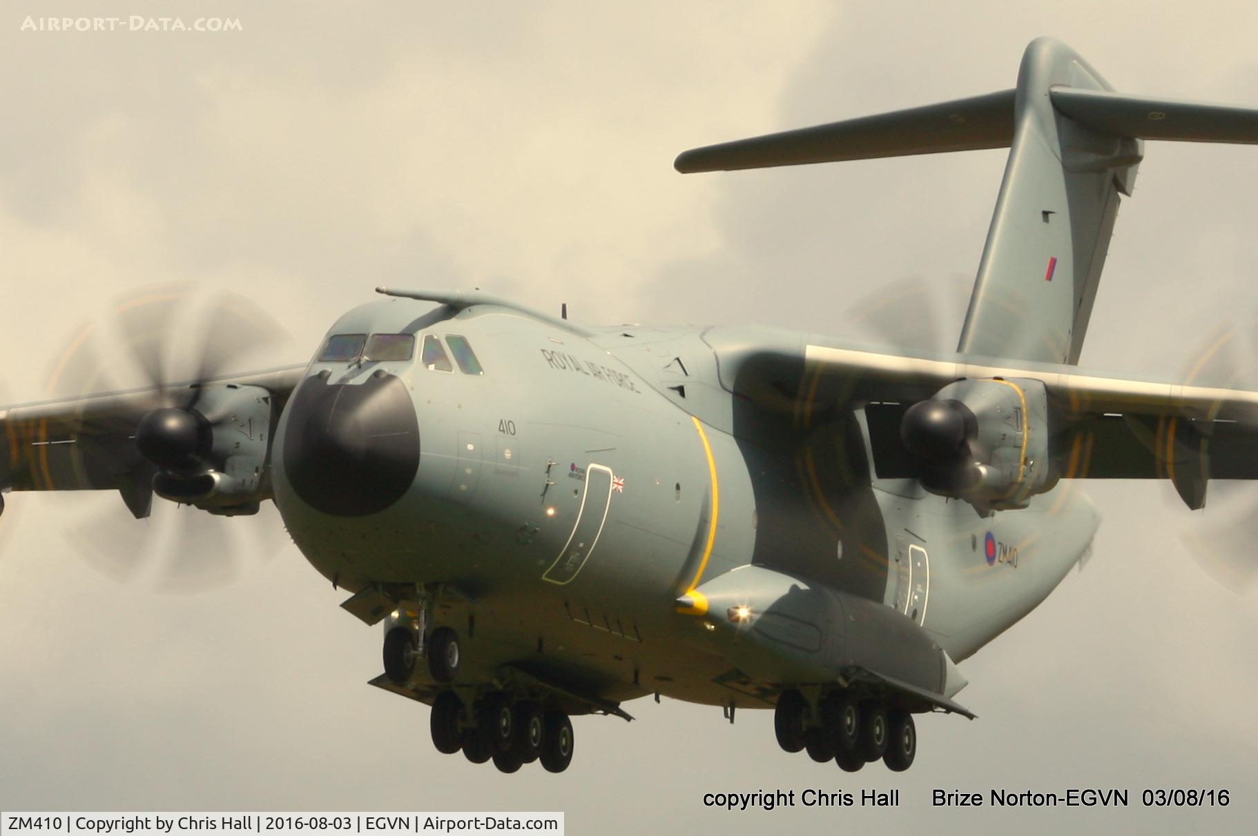 ZM410, 2016 Airbus A400M-180 Atlas C.1 C/N 038, Royal Air Force