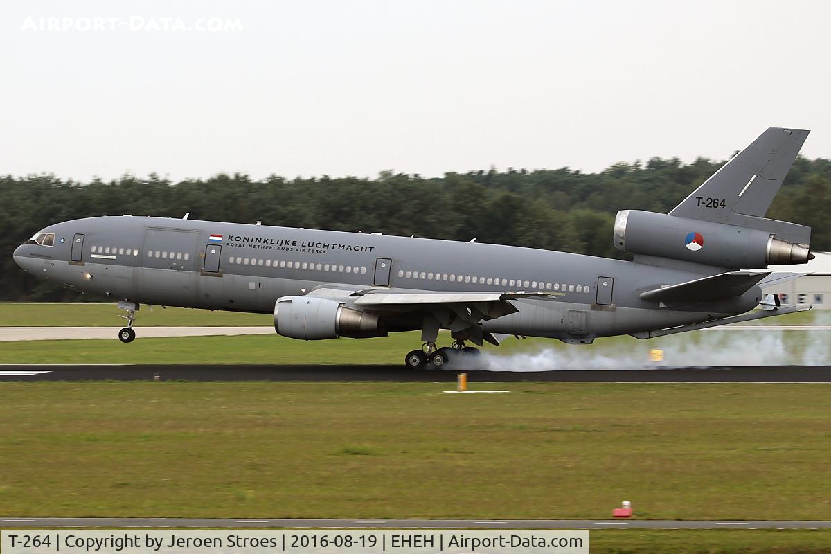 T-264, 1978 McDonnell Douglas KDC-10-30CF C/N 46985, arriving here at Eindhoven