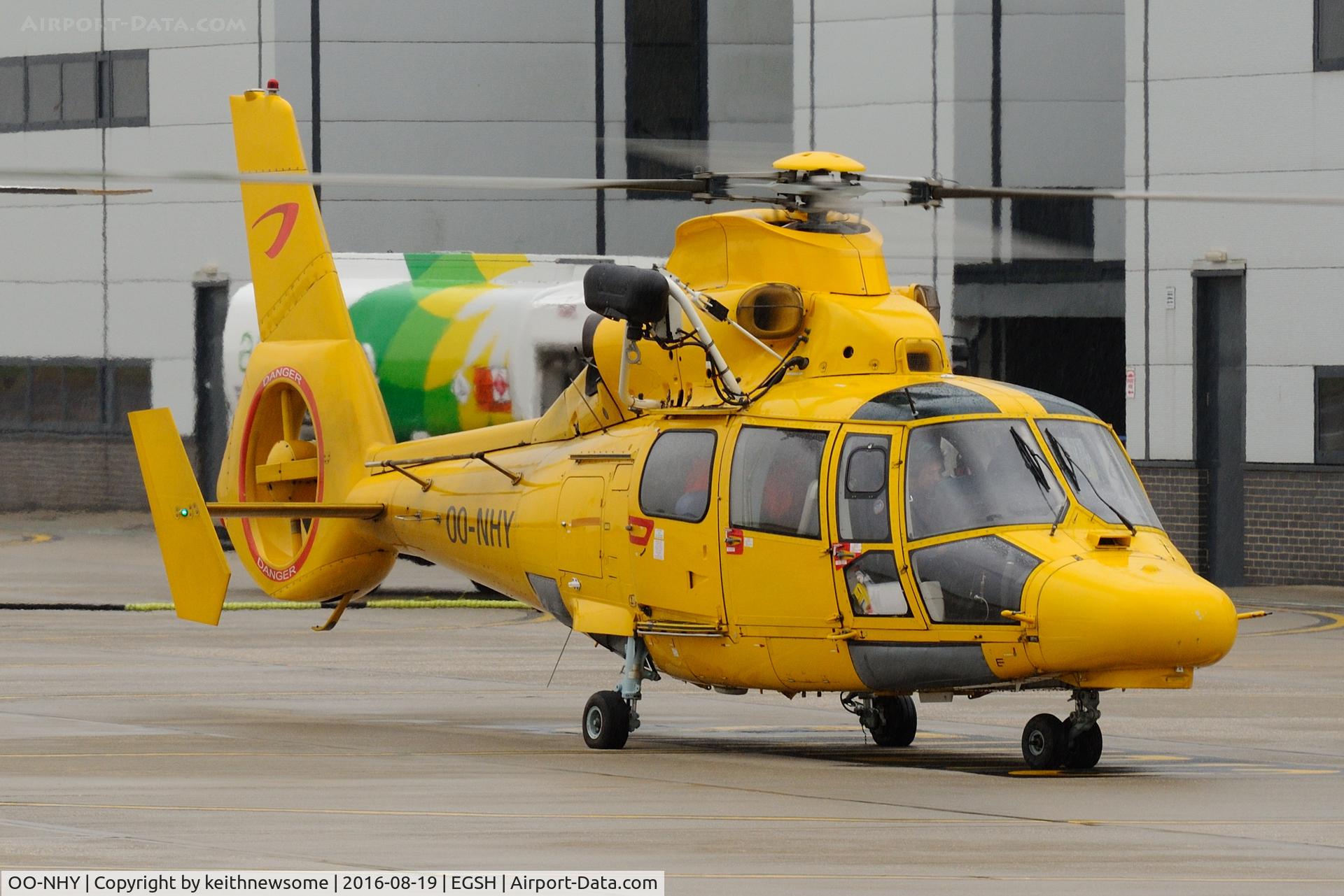 OO-NHY, 2007 Eurocopter AS-365N-3 Dauphin 2 C/N 6754, AS-365 with winch attached.