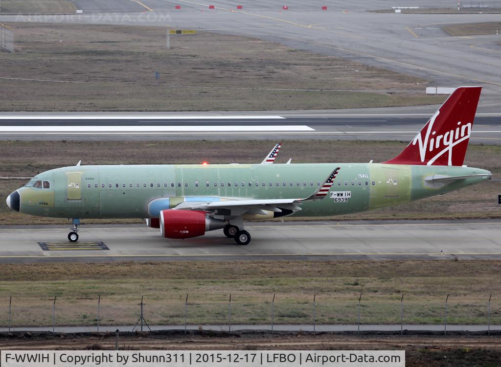 F-WWIH, 2016 Airbus A320-214 C/N 6939, C/n 6939 - For Virgin America